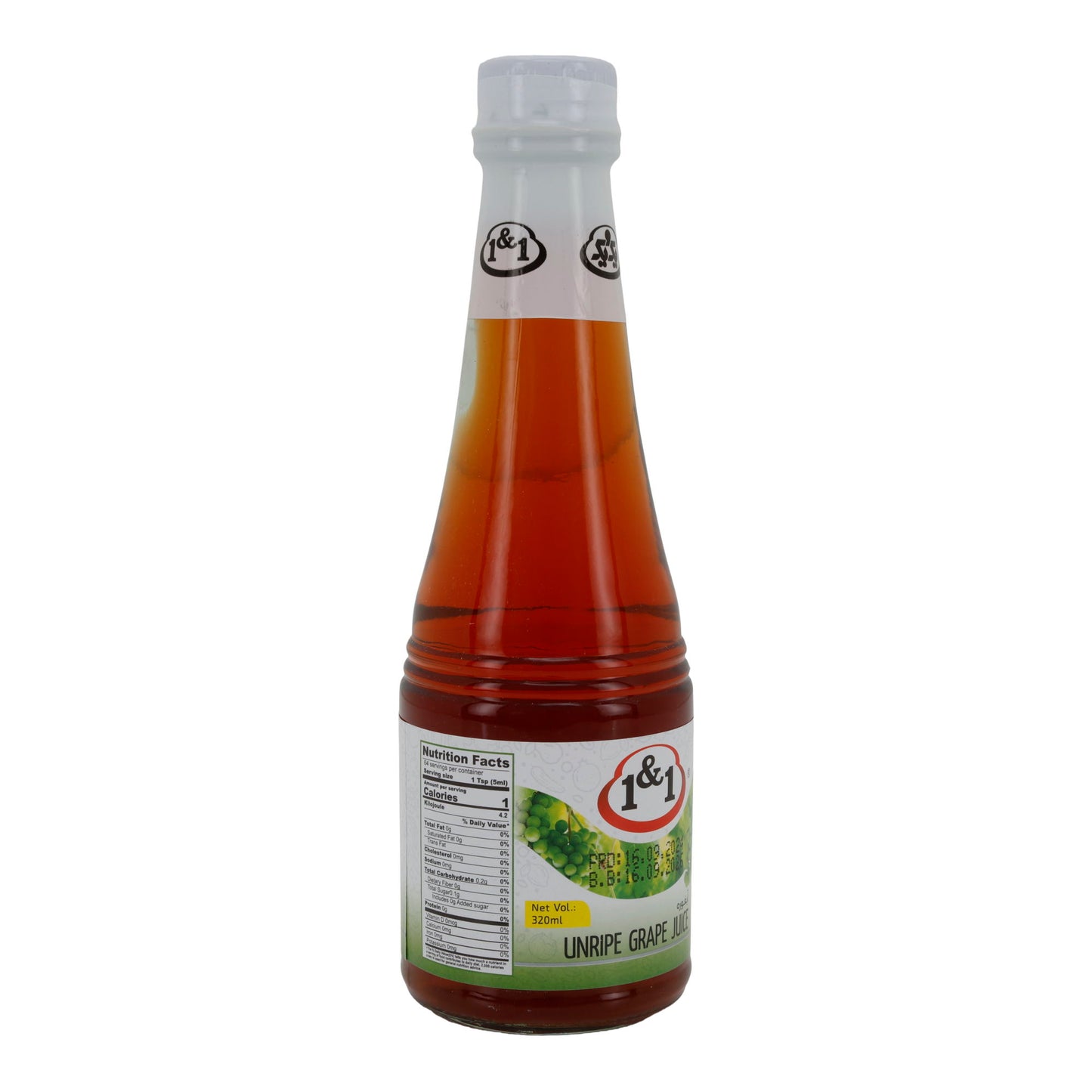 Unreifer Traubensaft 1&1 | 100 % natürlicher Saft | Orientalisches Produkt | 330 ml