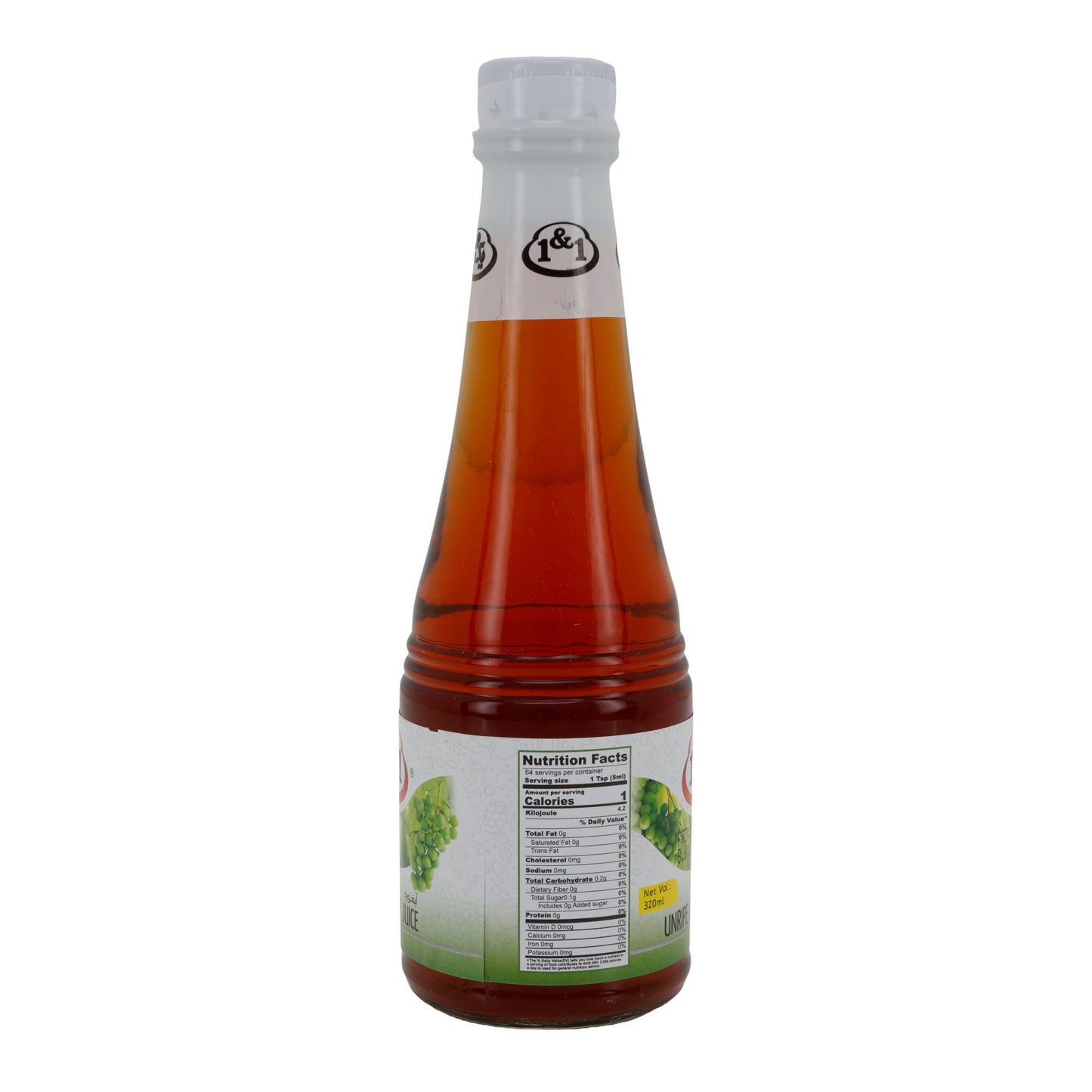 Unreifer Traubensaft 1&1 | 100 % natürlicher Saft | Orientalisches Produkt | 330 ml