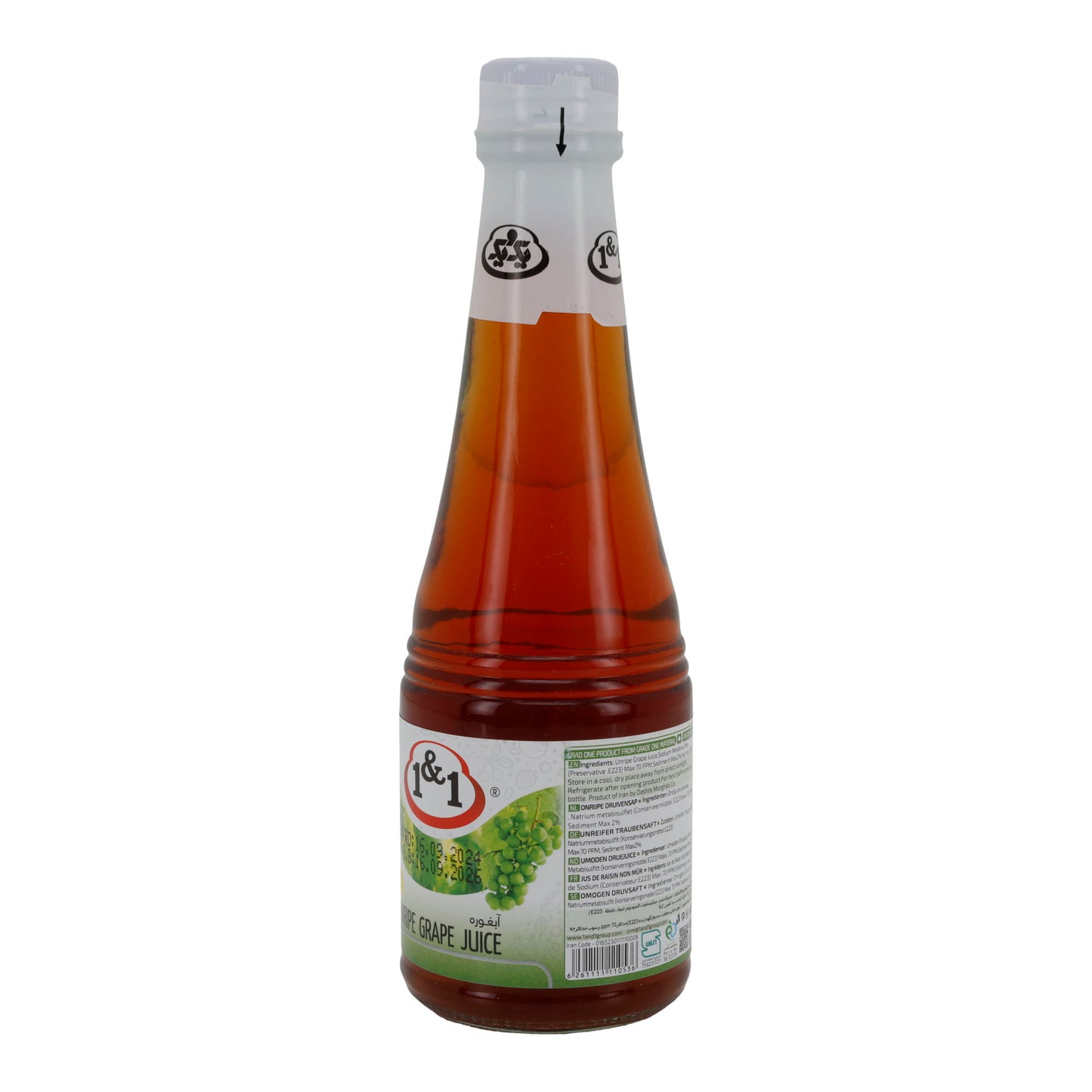 Unreifer Traubensaft 1&1 | 100 % natürlicher Saft | Orientalisches Produkt | 330 ml