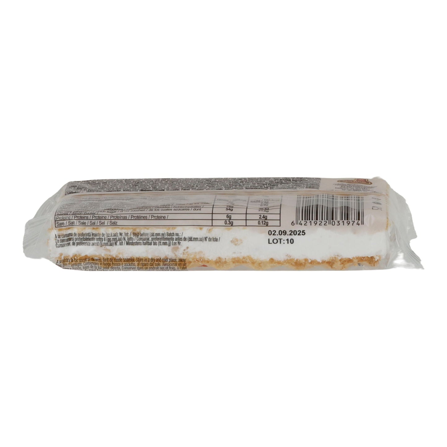 Weichnougat mit Erdnüssen Nuga Cindrel | Süßware | mit Erdnüssen in Waffel | 40 g Riegel NUGA