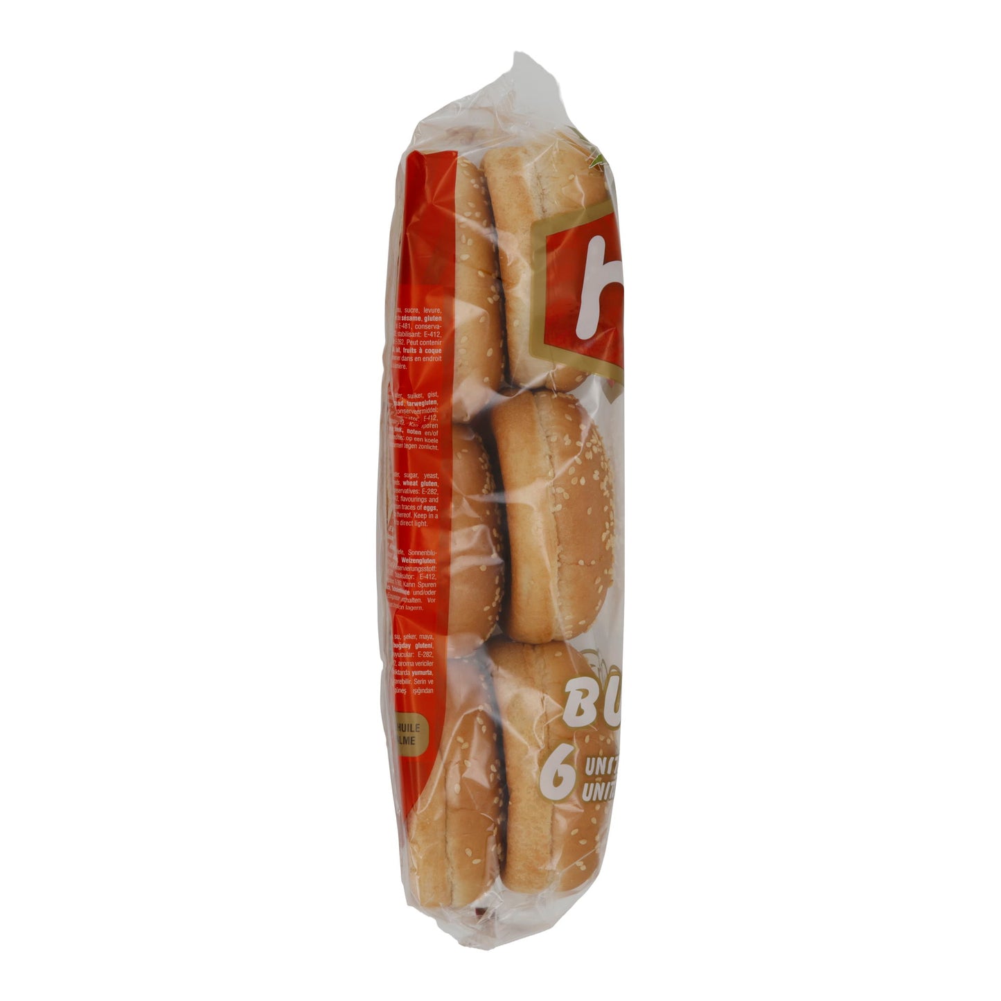 Petit pain à burger Hira | Burger | Sésame, végétarien, sans huile de palme | 300 g, 4 pièces