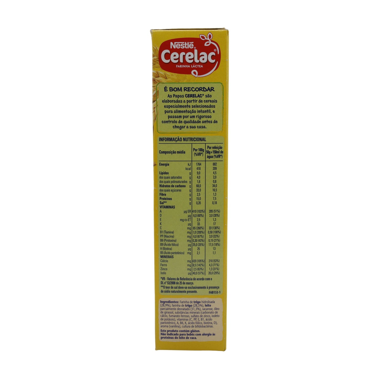Cerelac Farinha Láctea Nestlé | Melkgranenpap | Voor baby's vanaf 6 maanden | 500 g