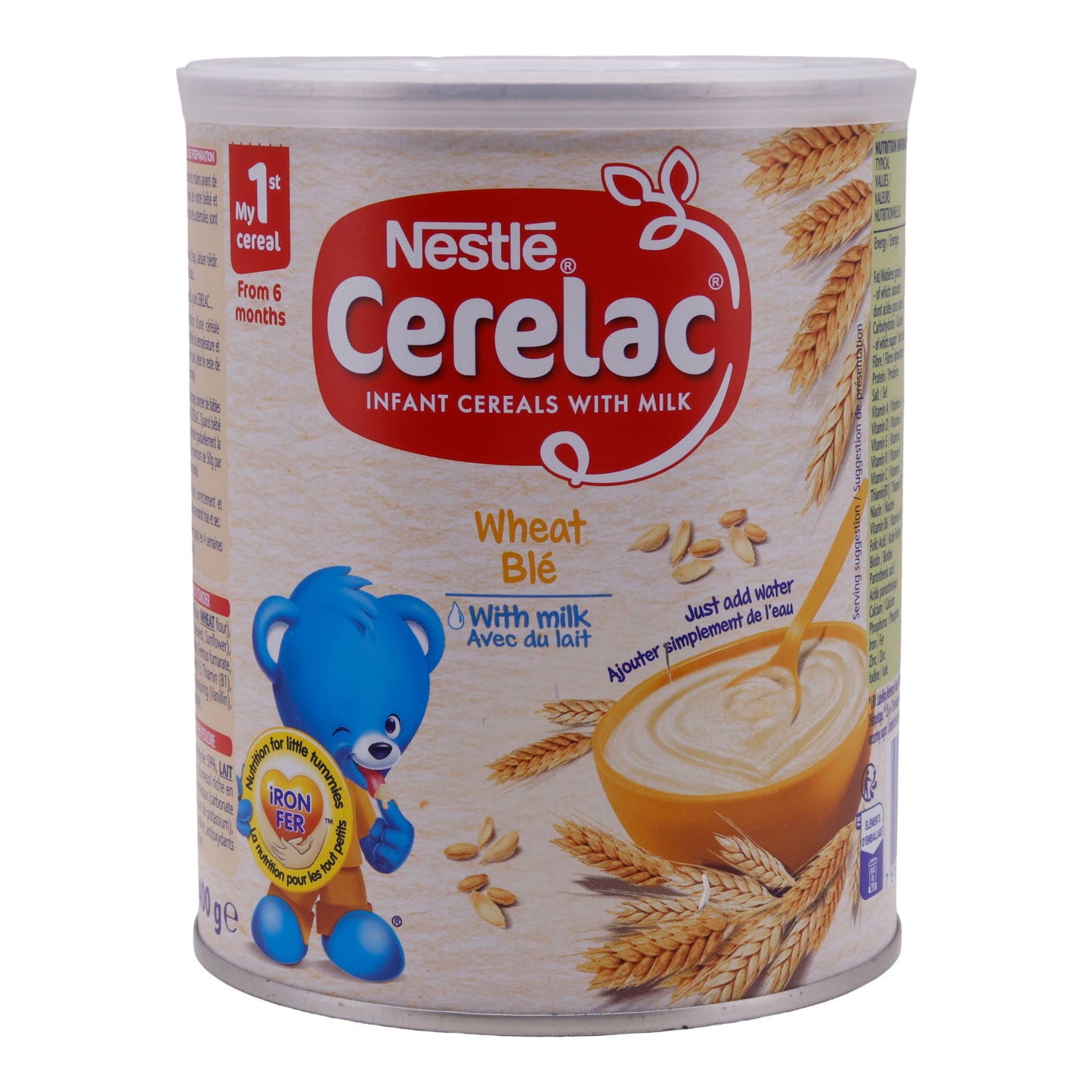 Nourriture pour bébé Nestlé | Cerelac Blé avec lait | Dès 6 mois | 400 g