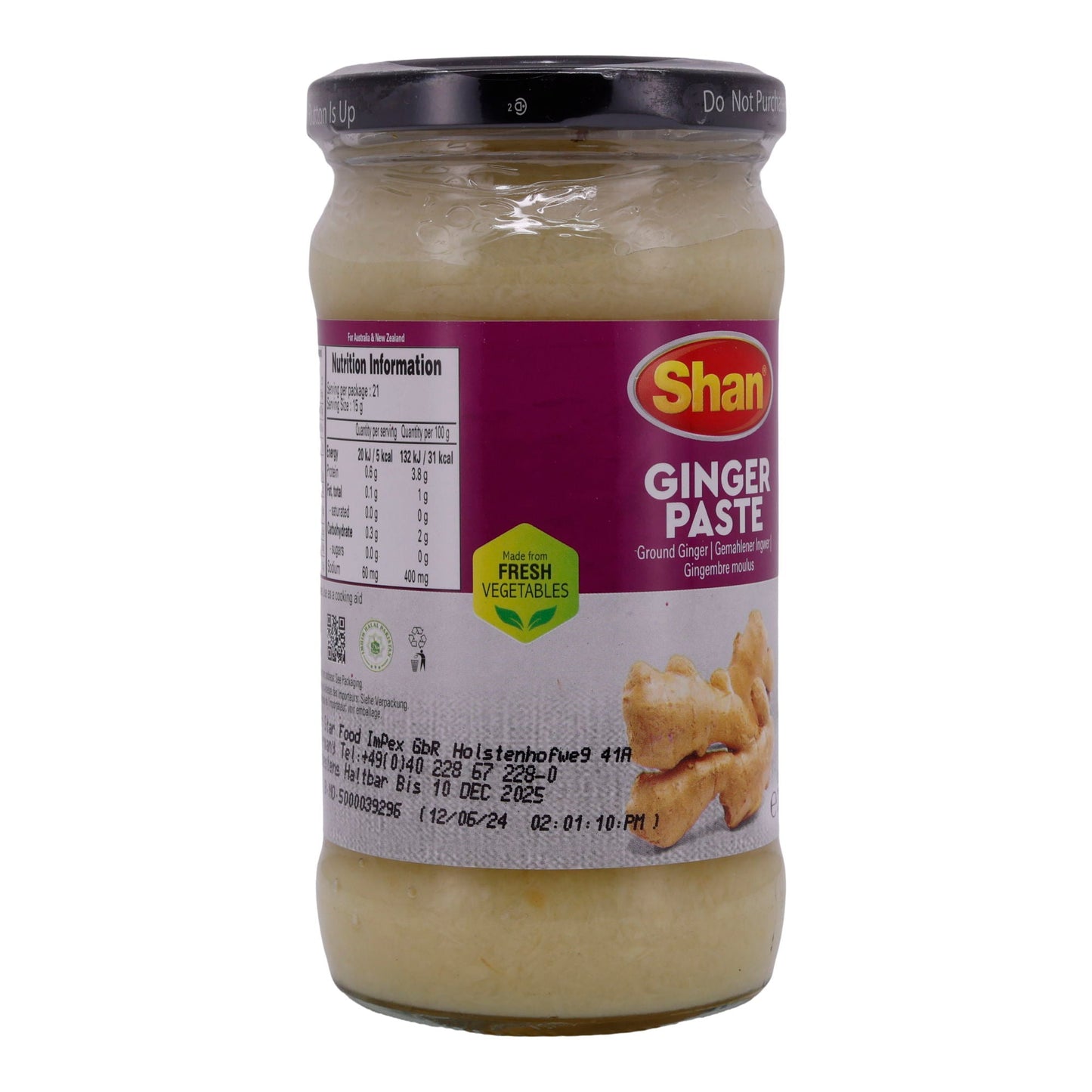 Ingwerpaste Shan | Praktisch | Für authentische Gerichte | 310 g SHAN