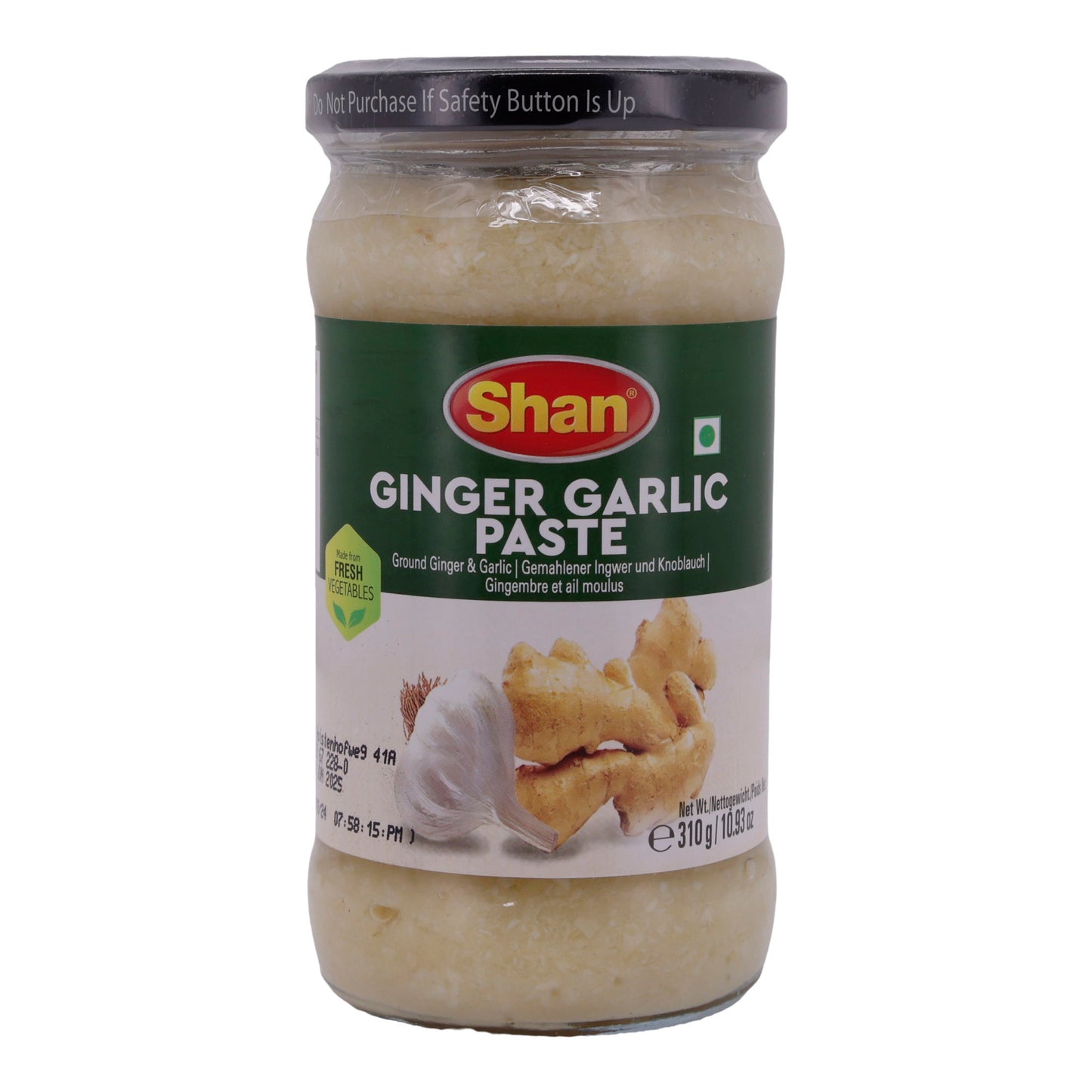 Pasta di zenzero e aglio Shan | Miscela pratica | A base di zenzero e aglio | 310 g