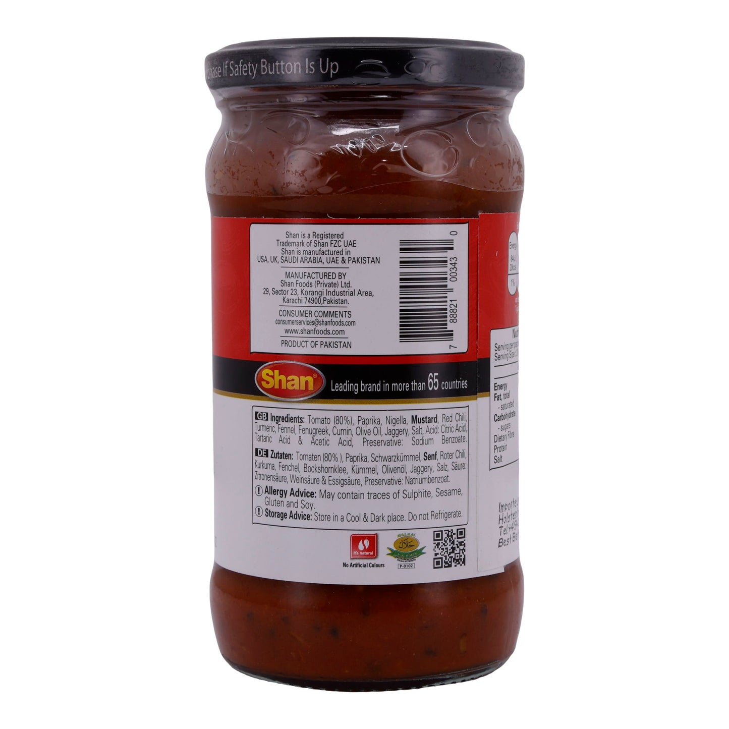 Tomaten Chutney Shan | Tomato Chutney | Würzig für vielseitigen Genuss | 315 g