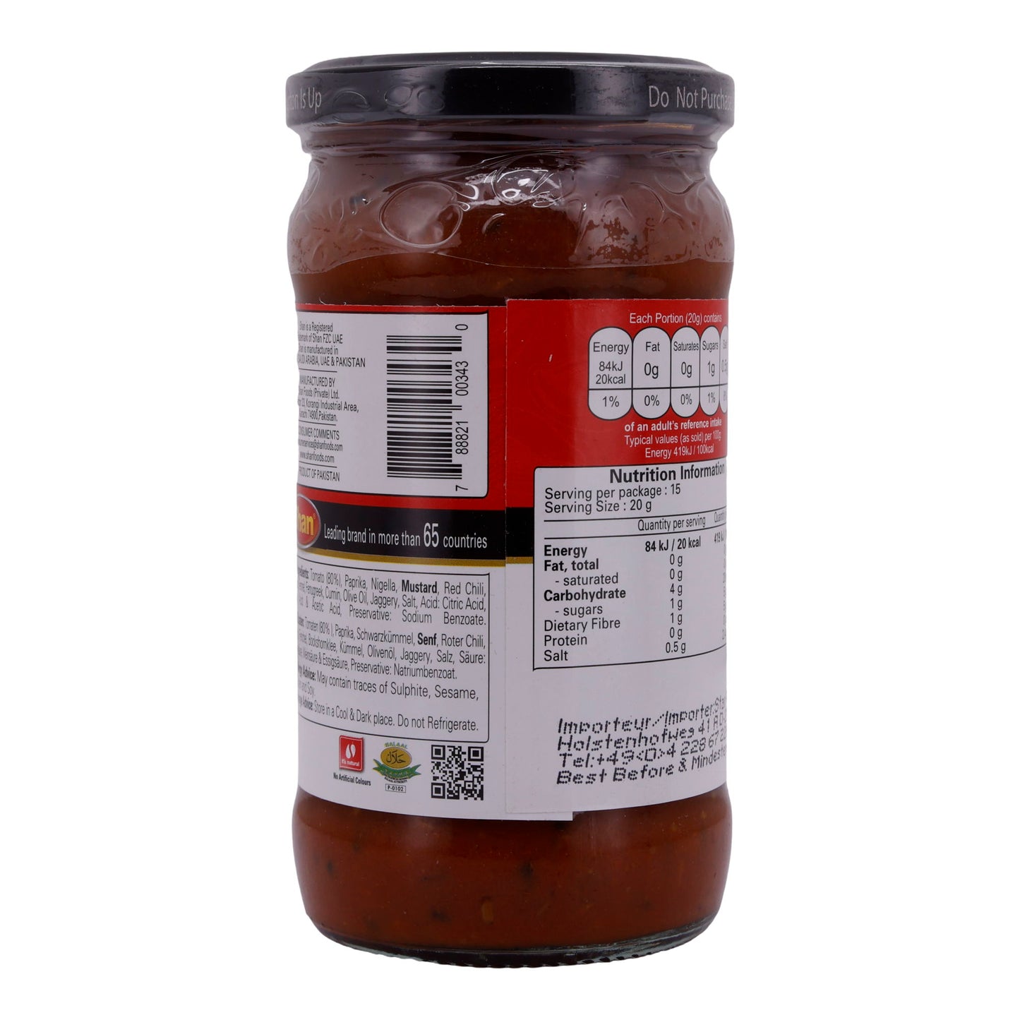 Tomaten Chutney Shan | Tomato Chutney | Würzig für vielseitigen Genuss | 315 g