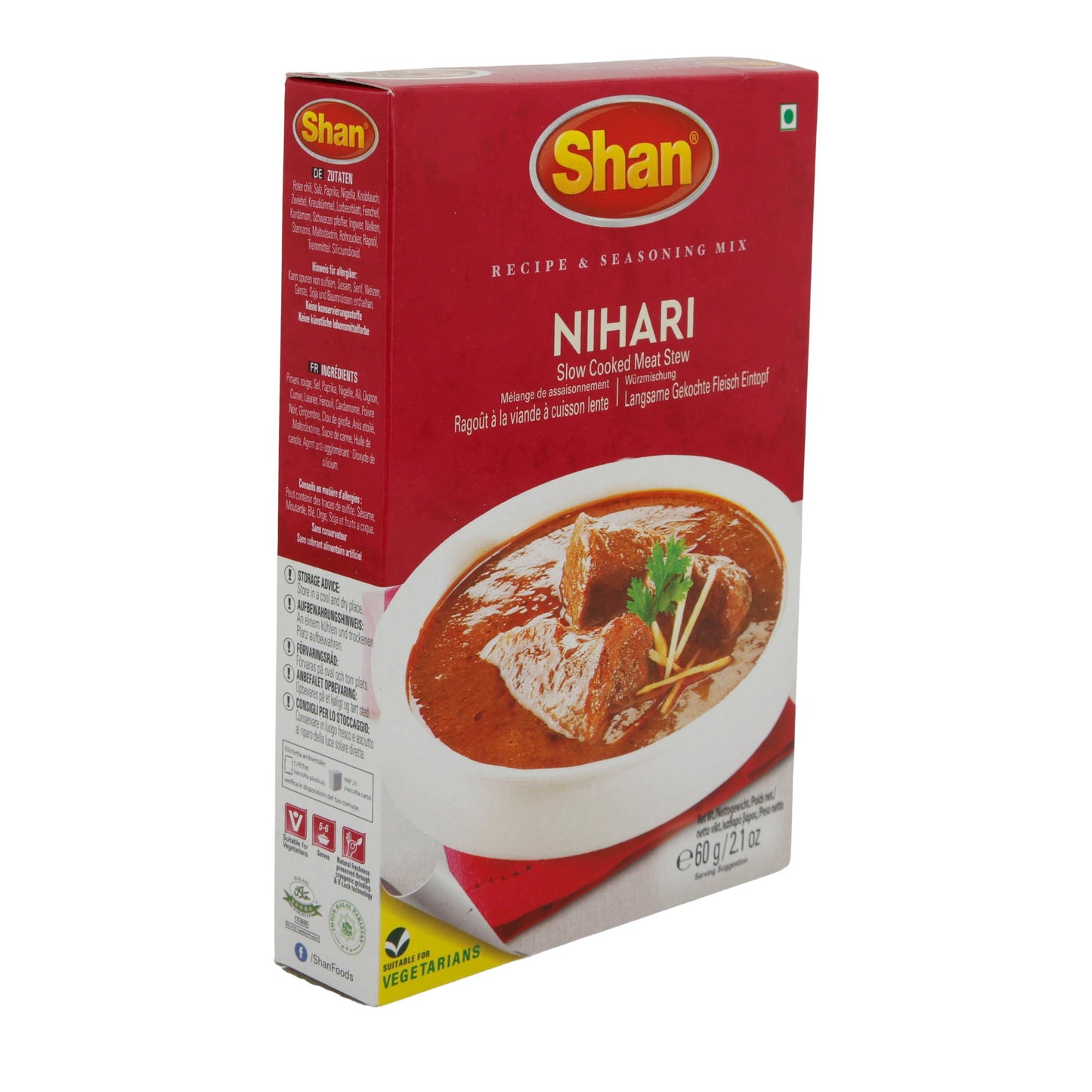 Nihari Shan | Würzmischung | Für langsam gekochten Fleischeintopf | 60 g SHAN