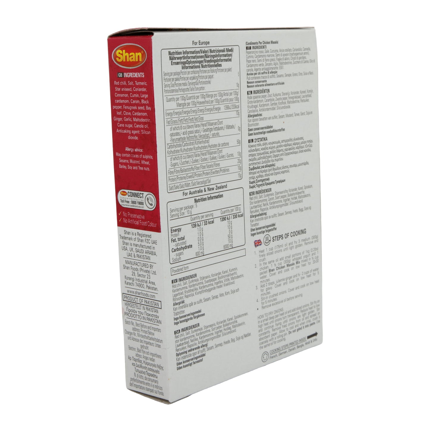 Kruidenmix Shan | Chicken Masala | Voor kip in yoghurtsaus | 50 g