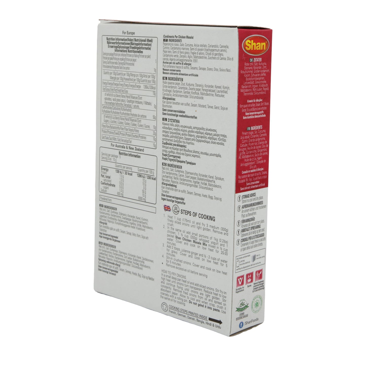 Kruidenmix Shan | Chicken Masala | Voor kip in yoghurtsaus | 50 g