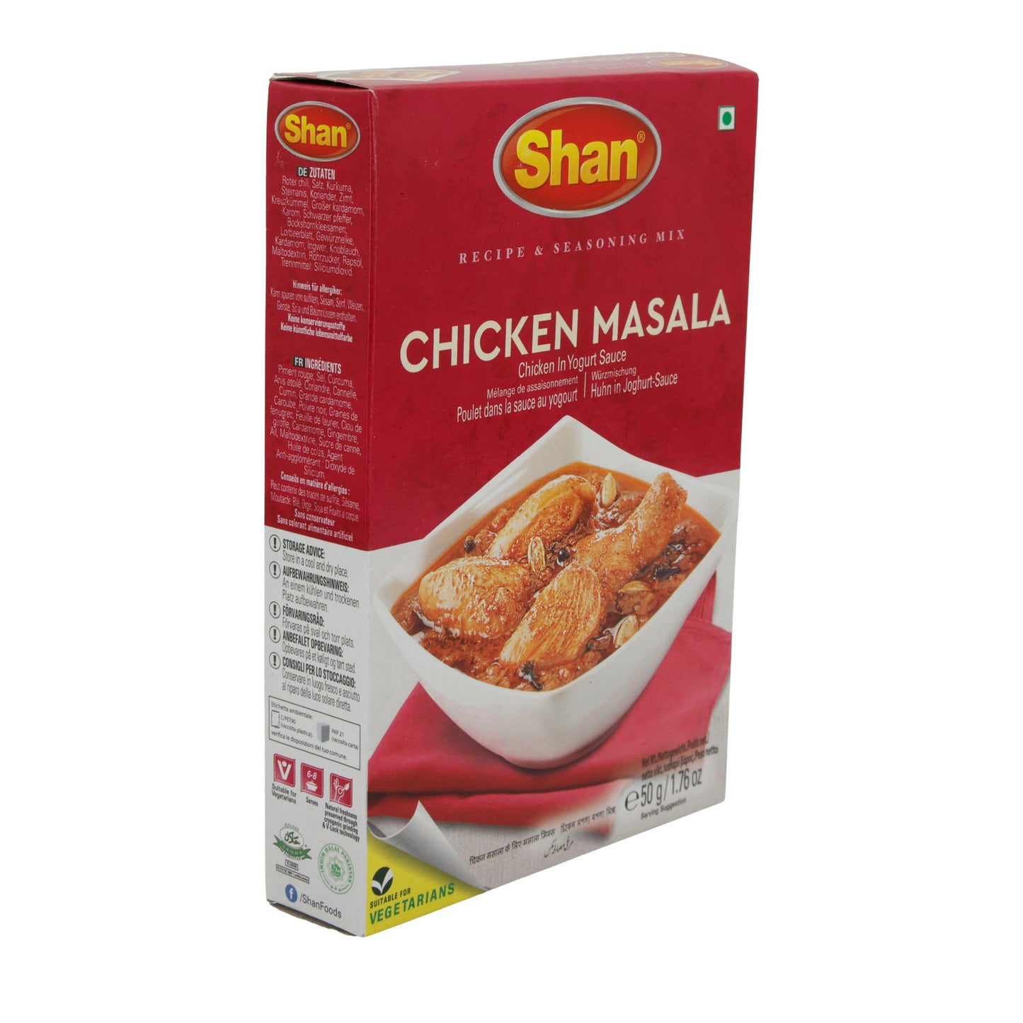 Kruidenmix Shan | Chicken Masala | Voor kip in yoghurtsaus | 50 g