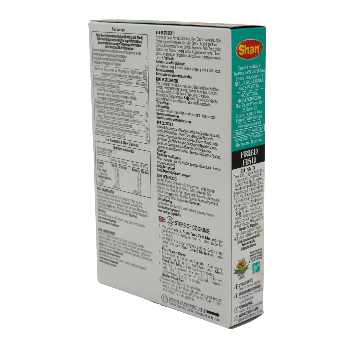 Shan Kruidenmix | Gebakken Vis Kruidenmix | Pittige Mix voor Gebakken Vis | 50 g