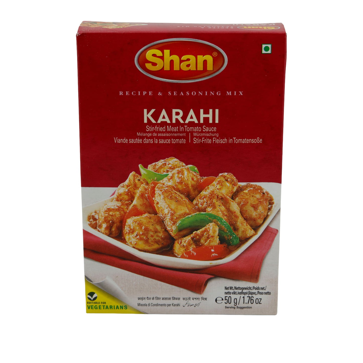 Kruidenmix Shan | Karahi | Voor vlees in tomatensaus | 50g