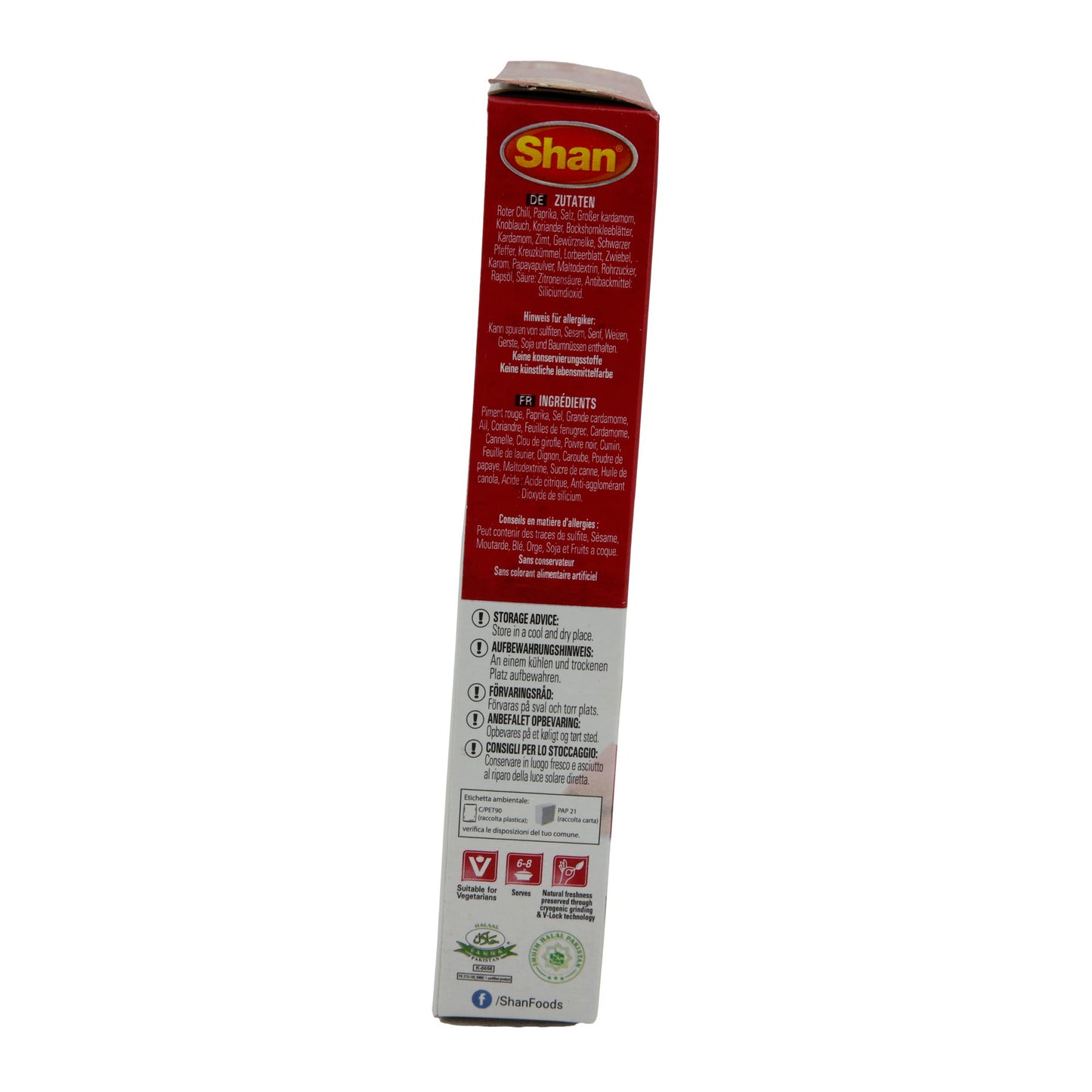 Kruidenmix Shan | Karahi | Voor vlees in tomatensaus | 50g