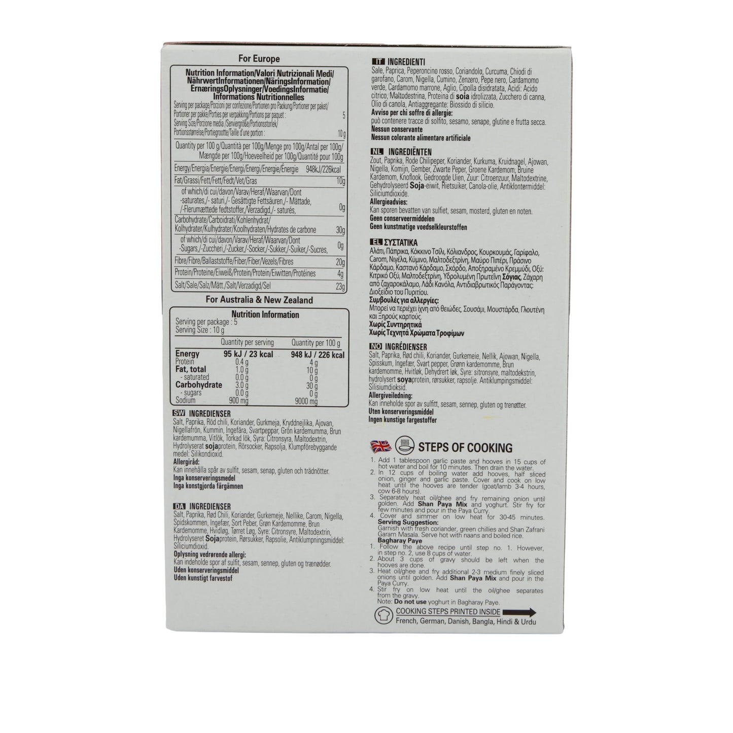 Kruidmengsel Shan | Paya | Voor Trotter-Curry | 50 g