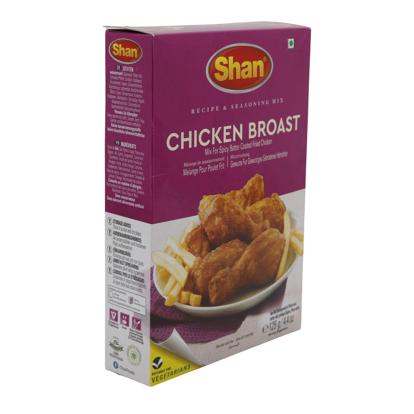 Miscela di spezie Shan | Chicken Broast | Panatura speziata per pollo croccante | 125 g