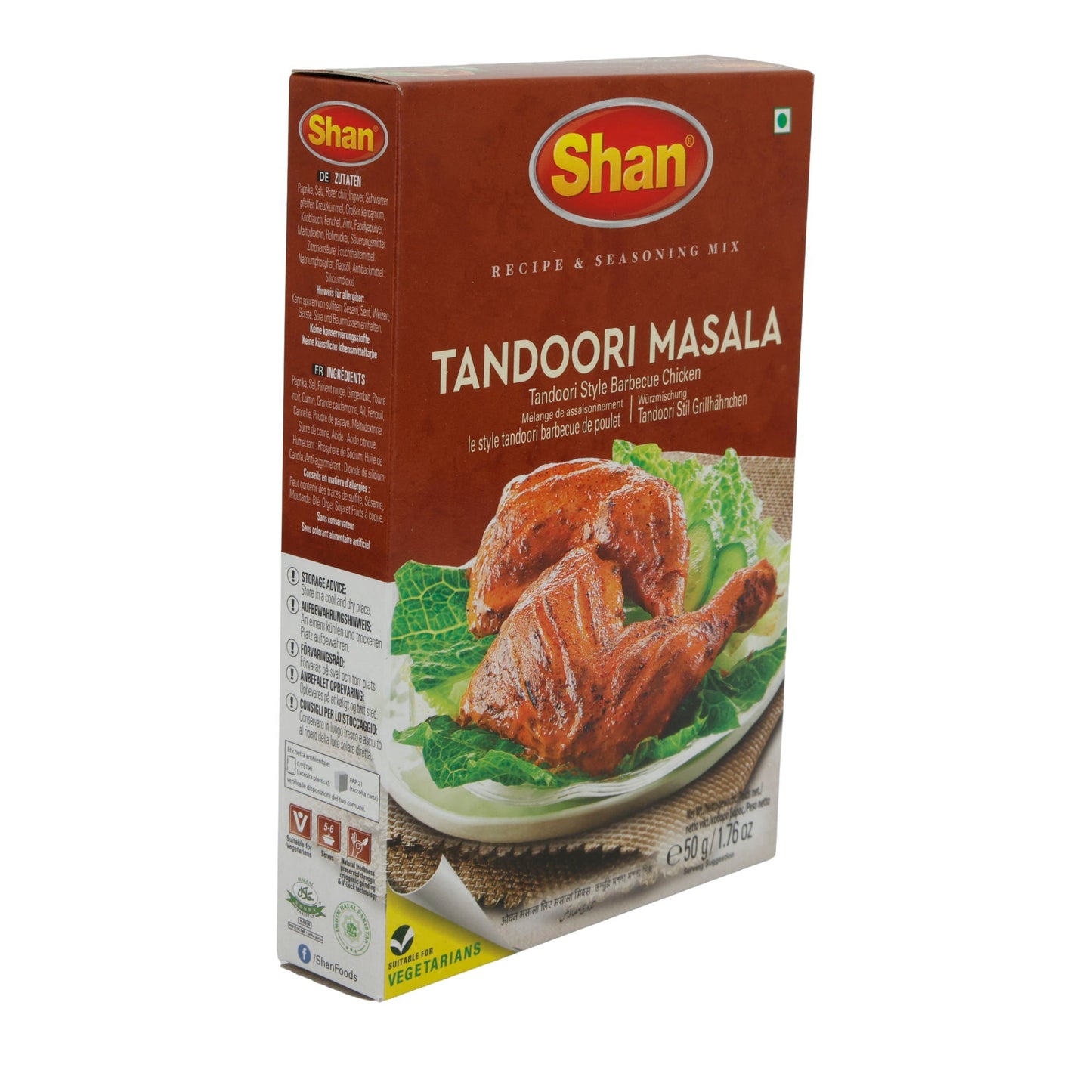 Gewürzmischung Shan | Tandoori Masala | Für Tandoori-Hähnchen | 50 g SHAN
