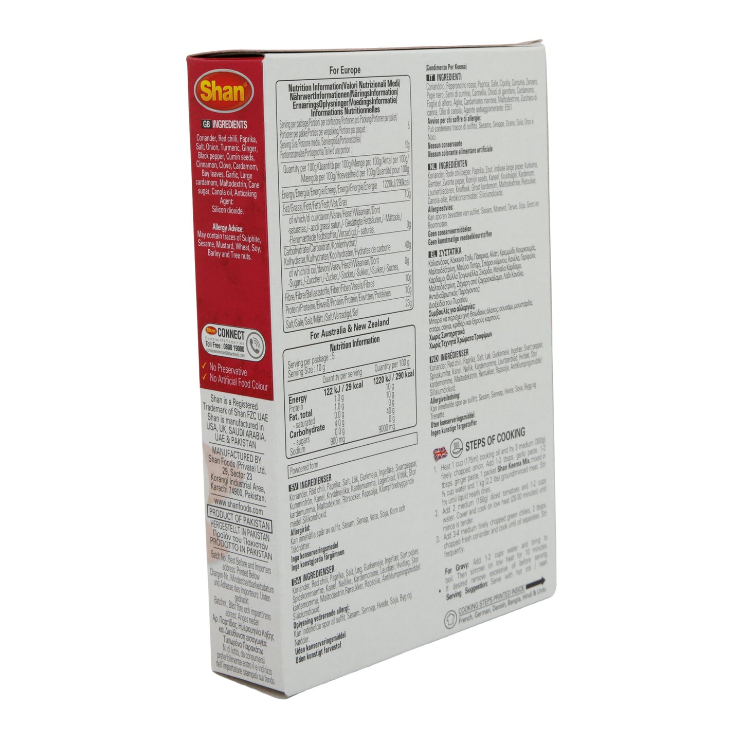 Miscela di spezie Shan | Keema | Per delizioso macinato saltato | 50 g