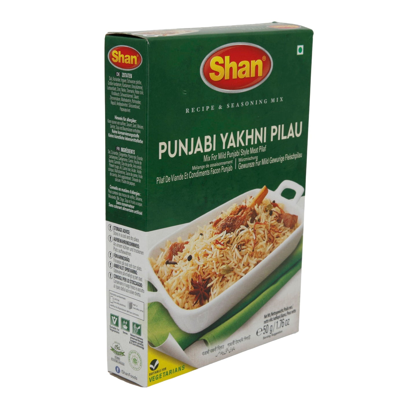 Yakhni Pilau Gewürzmischung Shan Punjabi | Authentischer Geschmack | Aus der Punjab-Küche | 50 g SHAN