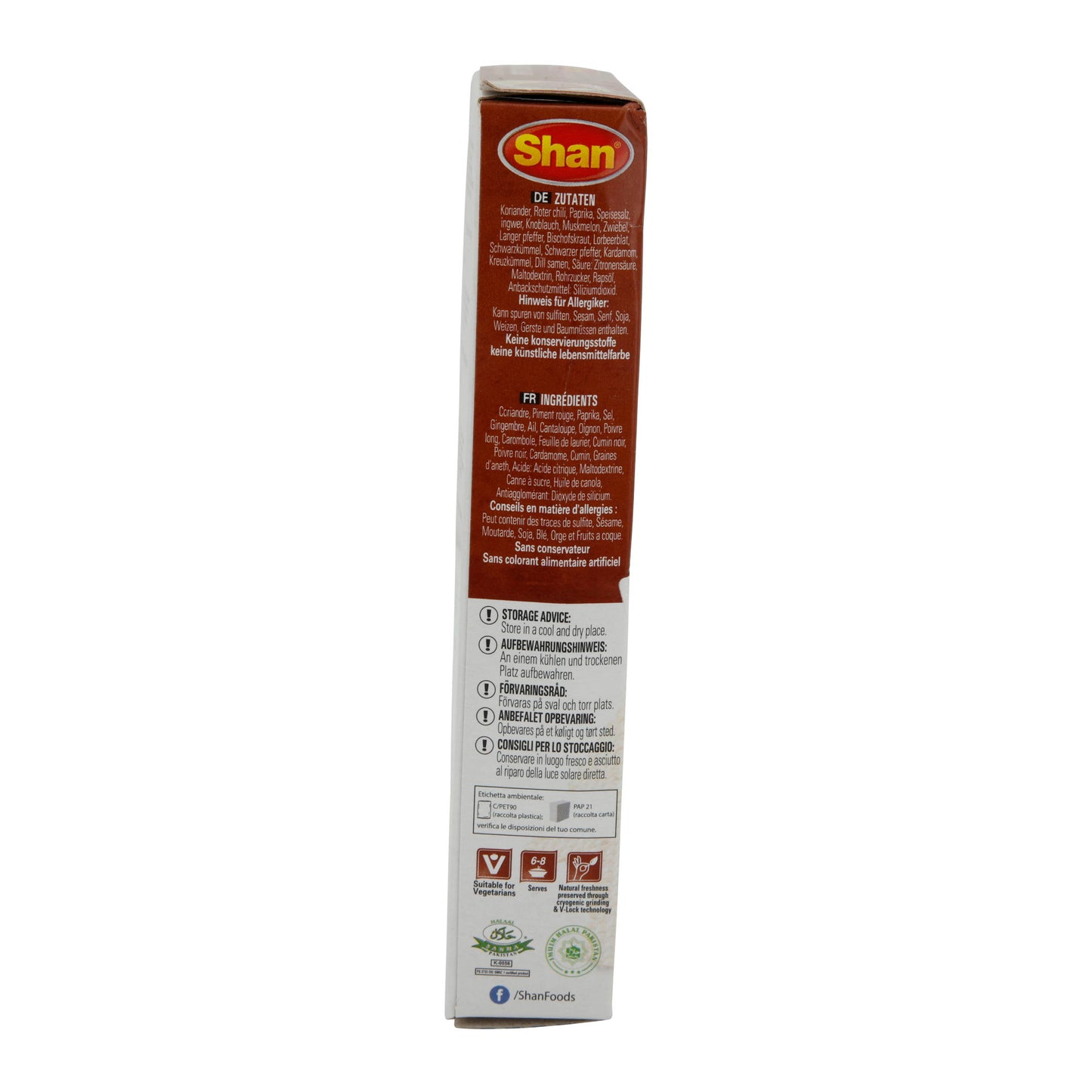 Kruidenmix Shan | Bihari Kabab Kruidenmix | BBQ-kruidenmix voor vleesspiesjes | 50 g