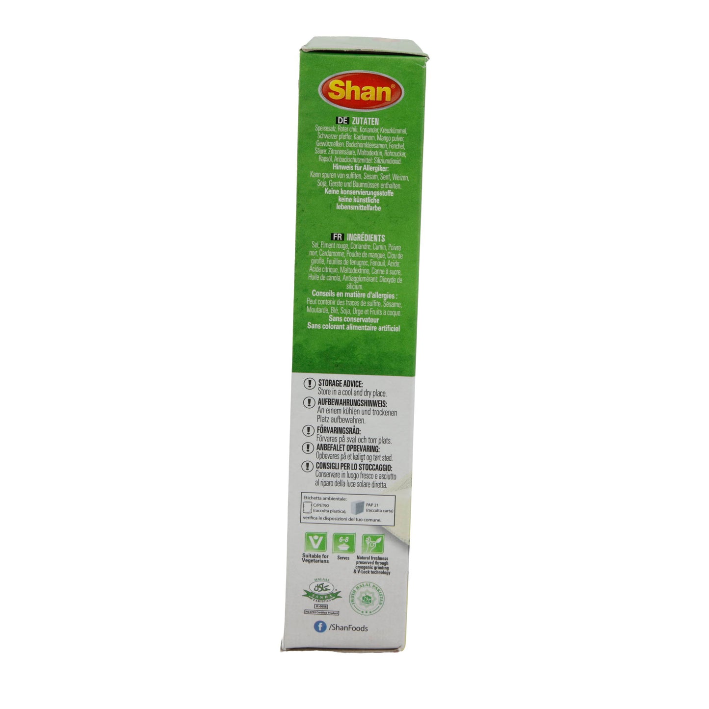 Kruidenmix Shan | Pav Bhaji | Voor geplette, gebakken groenten | 100 g