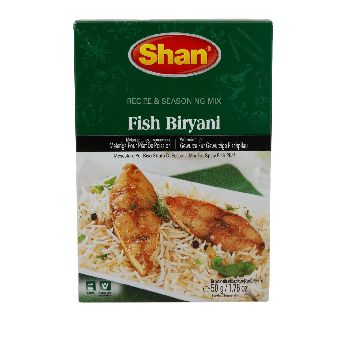 Fish Biryani Spice Mix Shan | Aromatic Blend | For Spicy Fish Pilaf | 50 g