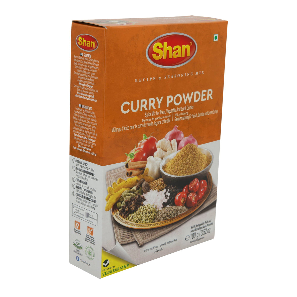 Curry Powder Shan | Würzmischung | Für Fleisch-, Gemüse- und Linsencurrys | 100 g SHAN