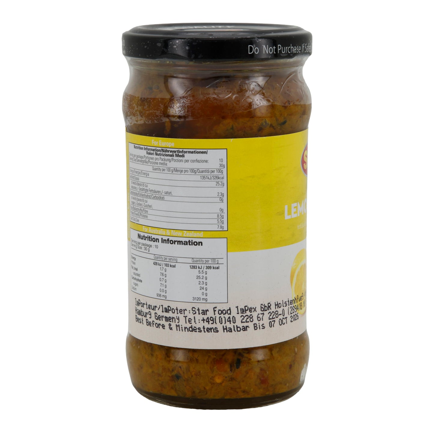 Zitronen-Pickle Shan | Lemon Pickle | würzig in Öl | 300 g Glas