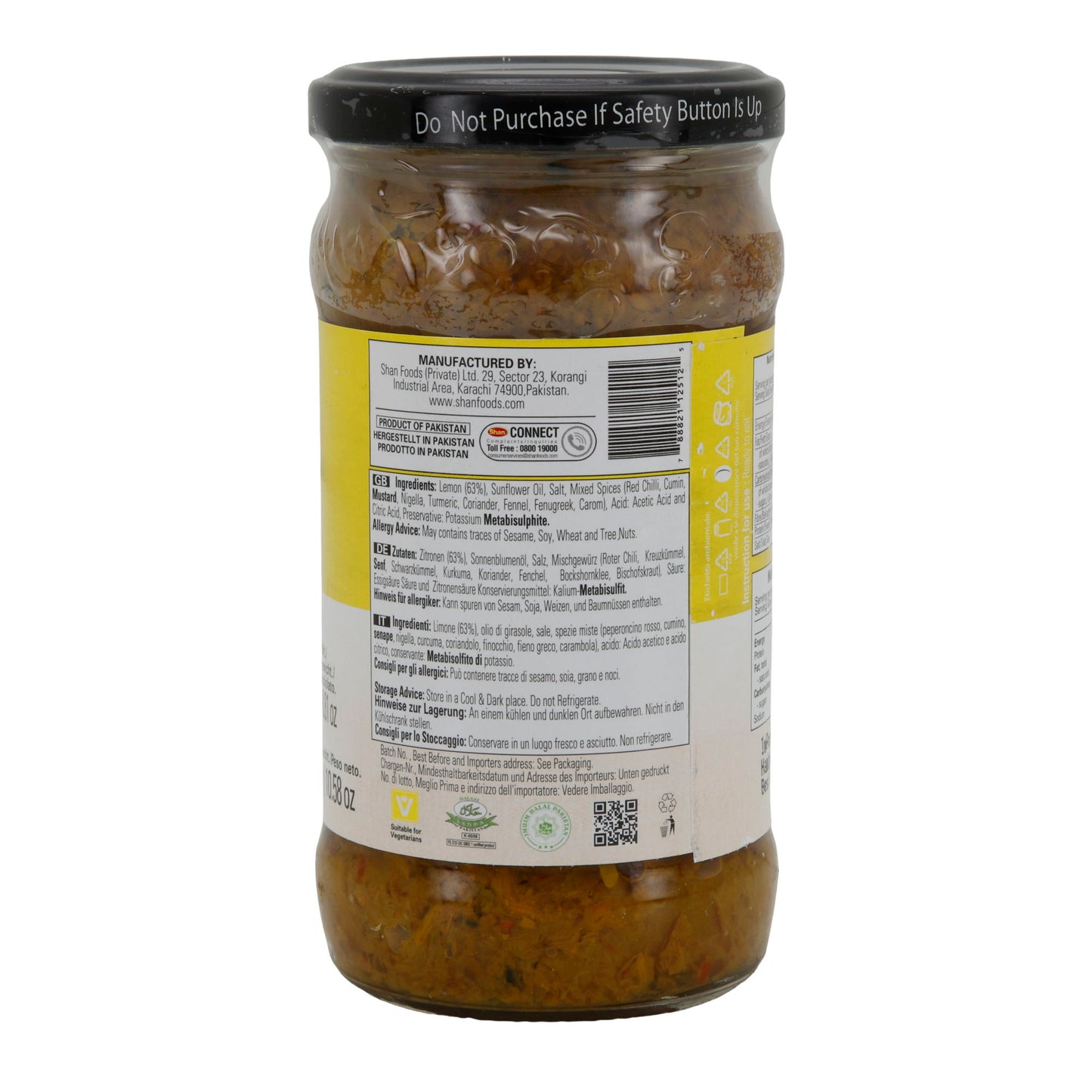 Zitronen-Pickle Shan | Lemon Pickle | würzig in Öl | 300 g Glas