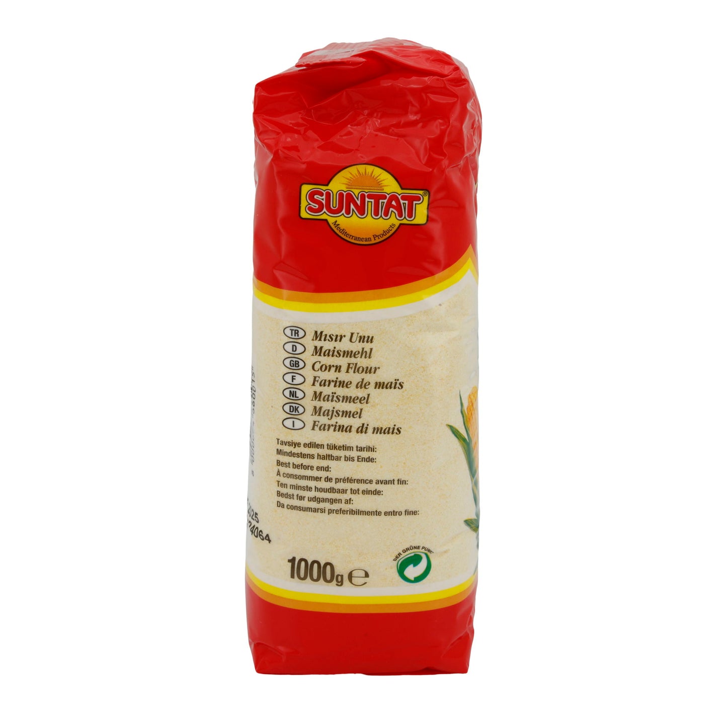 Maismeel Suntat | Glutenvrij | Voor recepten & bakken | 1 kg