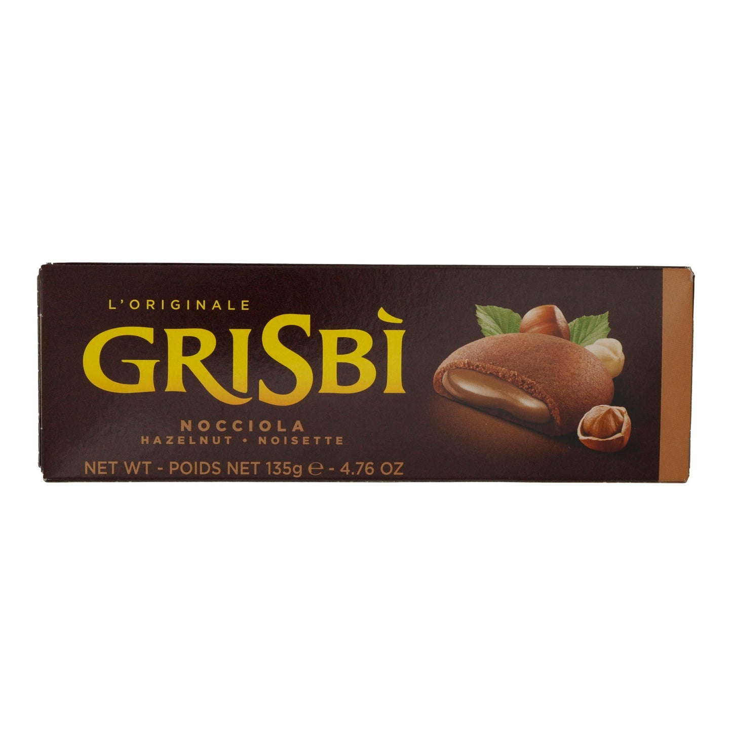 Kekse Grisbì | Nocciola | Italienisch, mit cremiger Haselnussfüllung | 135 g GRISBI