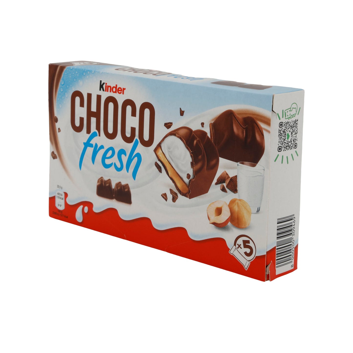 Schokoladengenuss Kinder Choco Fresh | Snack al latte | Con nocciola e crema di latte | 5×20,5 g