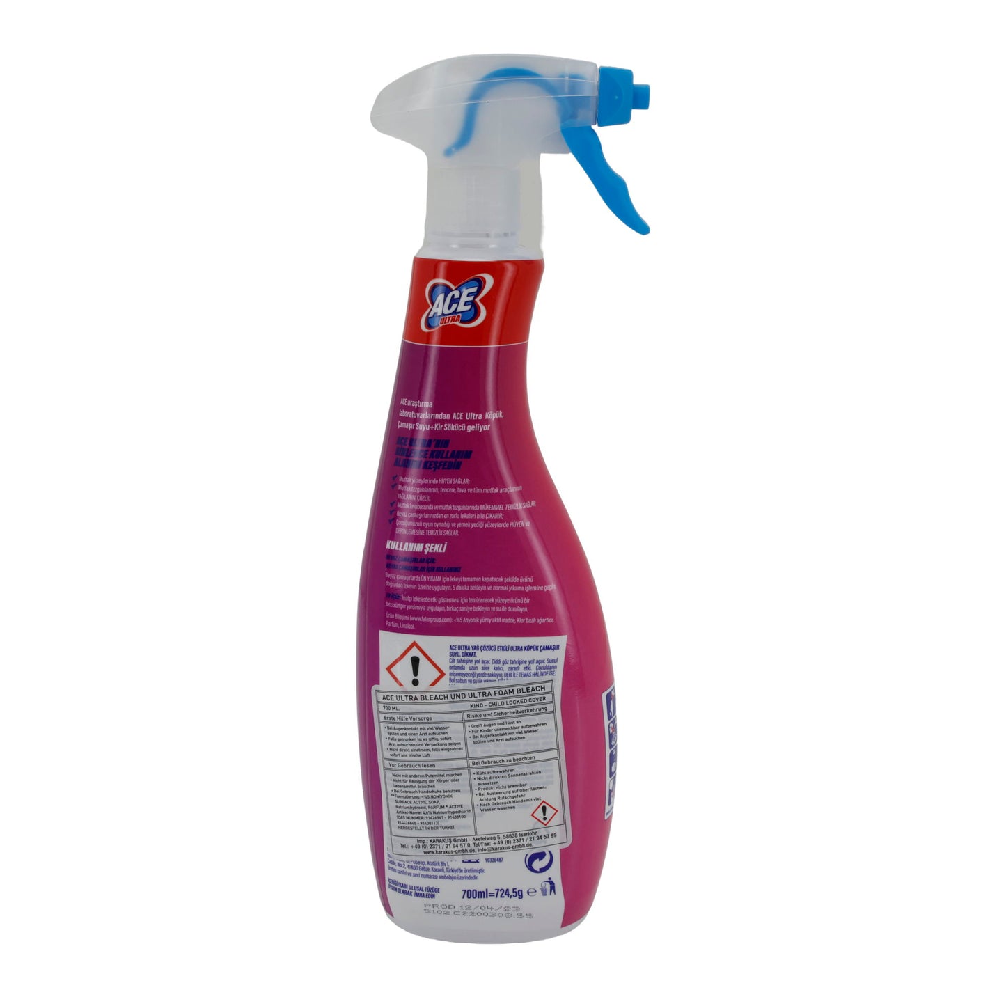Mutfak Temizleyici ACE Ultra Köpüklü Mutfak | Köpük Etkili | 700 ml