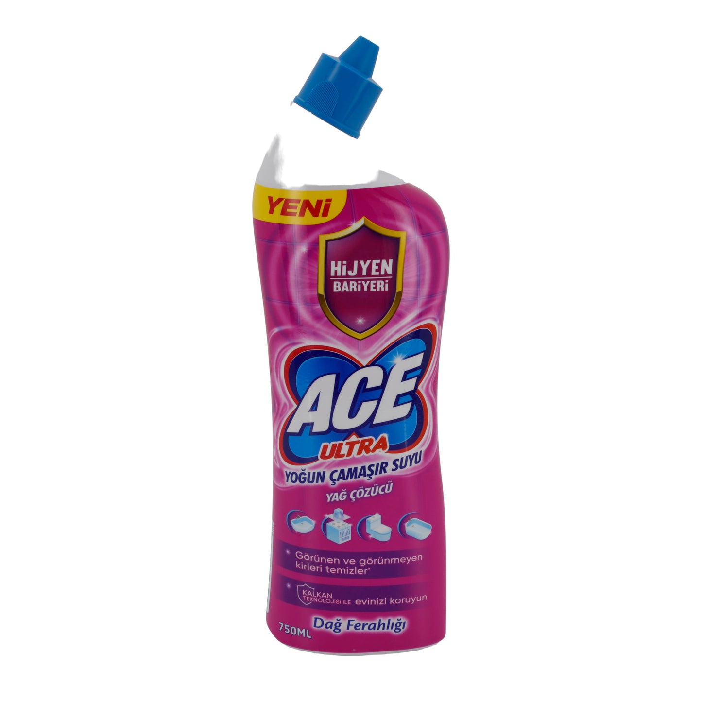 Produit de nettoyage Ace Ultra détergent blanchissant | Fraîcheur des montagnes | 750 ml