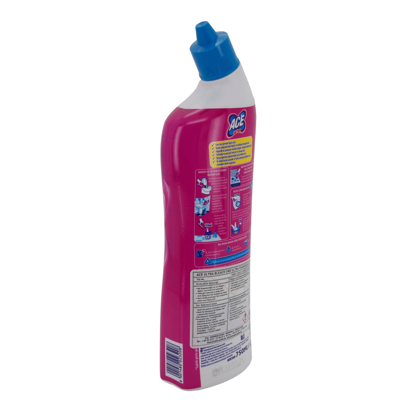 Produit de nettoyage Ace Ultra détergent blanchissant | Fraîcheur des montagnes | 750 ml