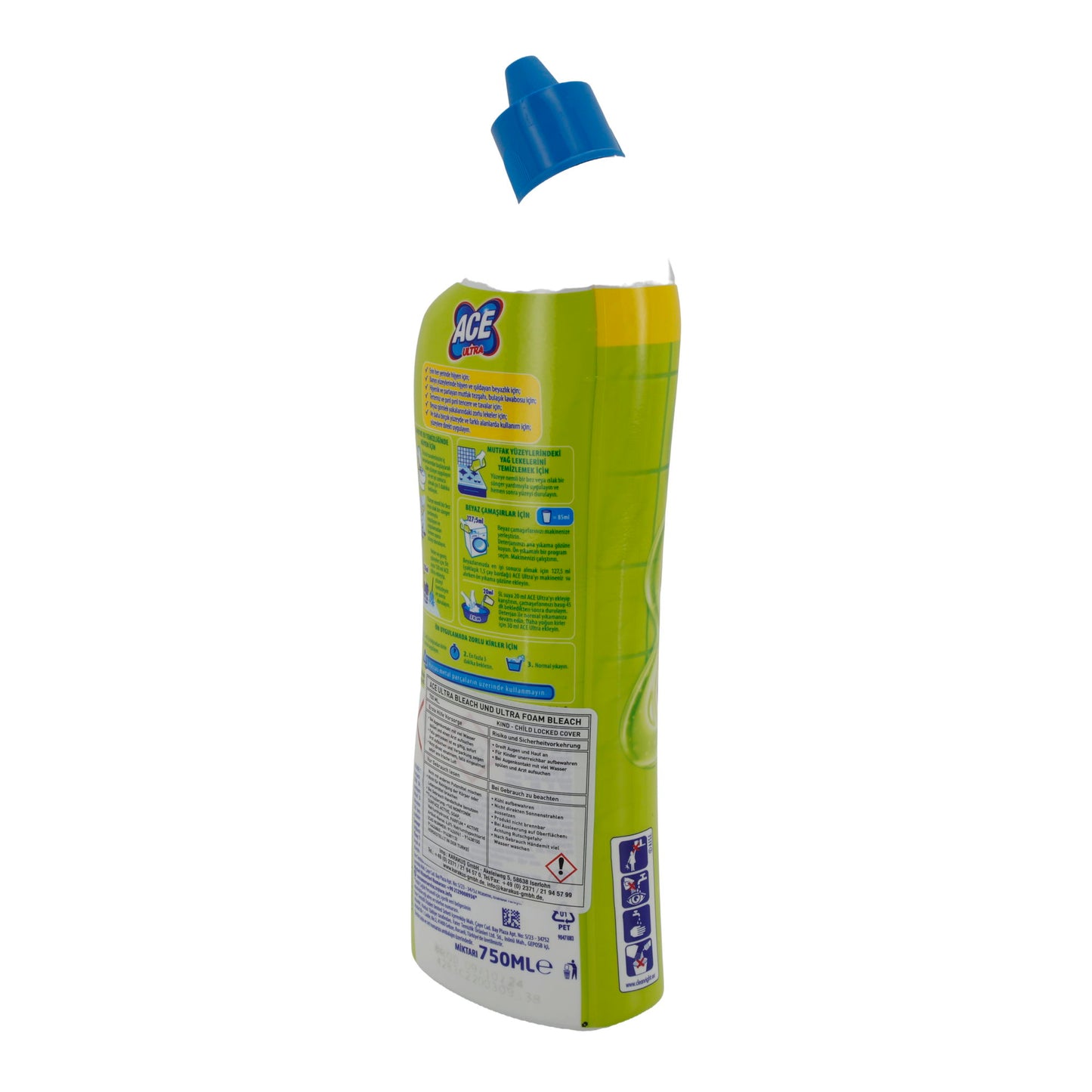 Bleichmittel Ace Ultra Konzentriertes Bleichmittel Zitrone | Bleichmittel | 750 ml