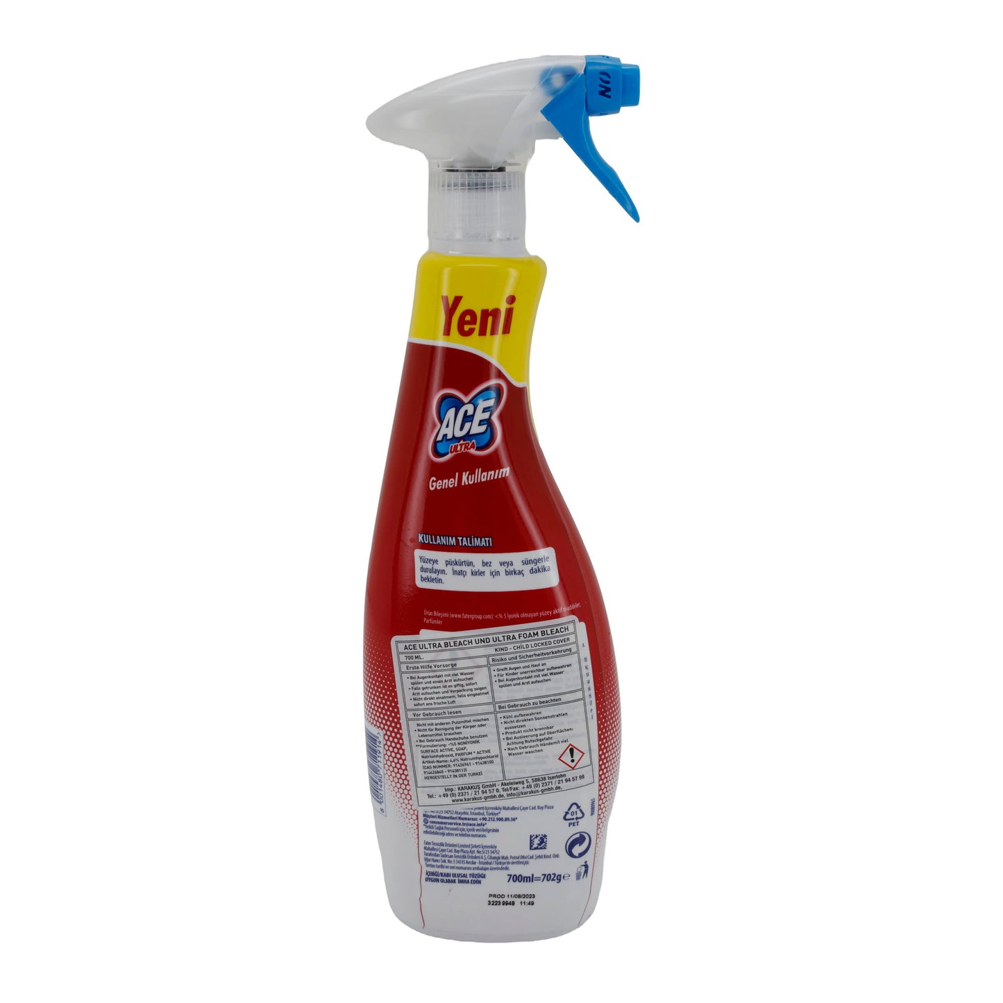 Huishoudreiniger Ace Ultra Huishoudreiniger Lavendel | Zonder Chloor | 700 ml
