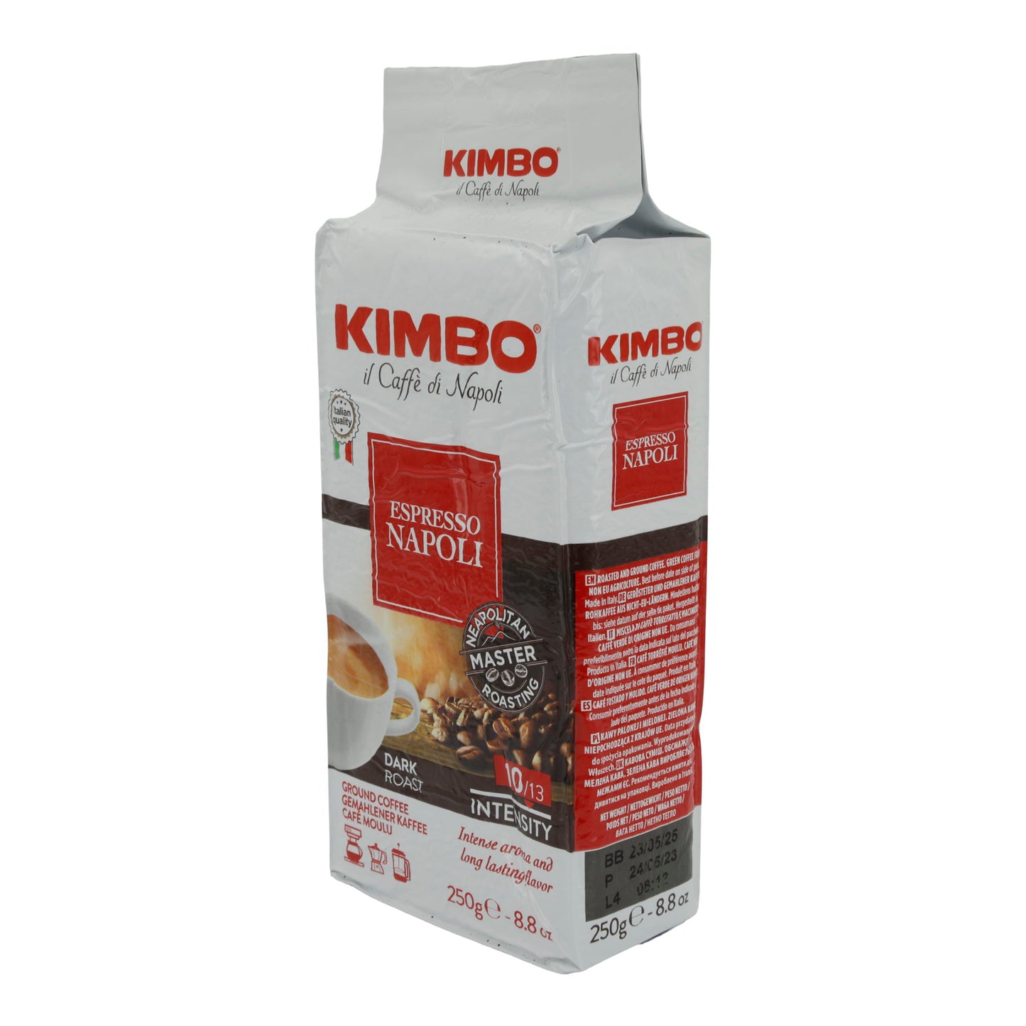 Espresso Kimbo | Napoli | Autentico, napoletano, aromi intensi, tostatura scura | 250 g