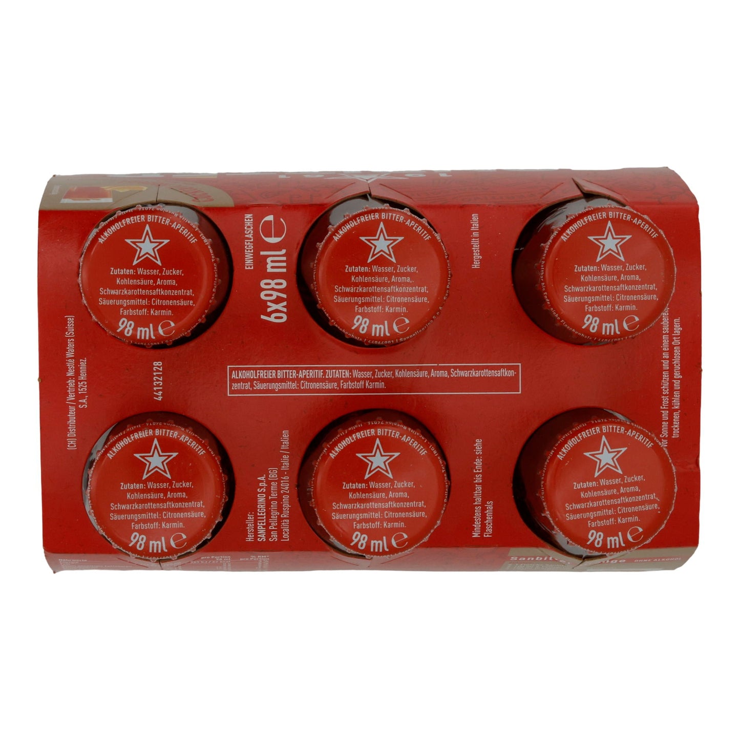 Bitter-Aperitif Sanbittèr | Alkoholfrei | Aus Italien | 6 x 100 ml Sanbitter