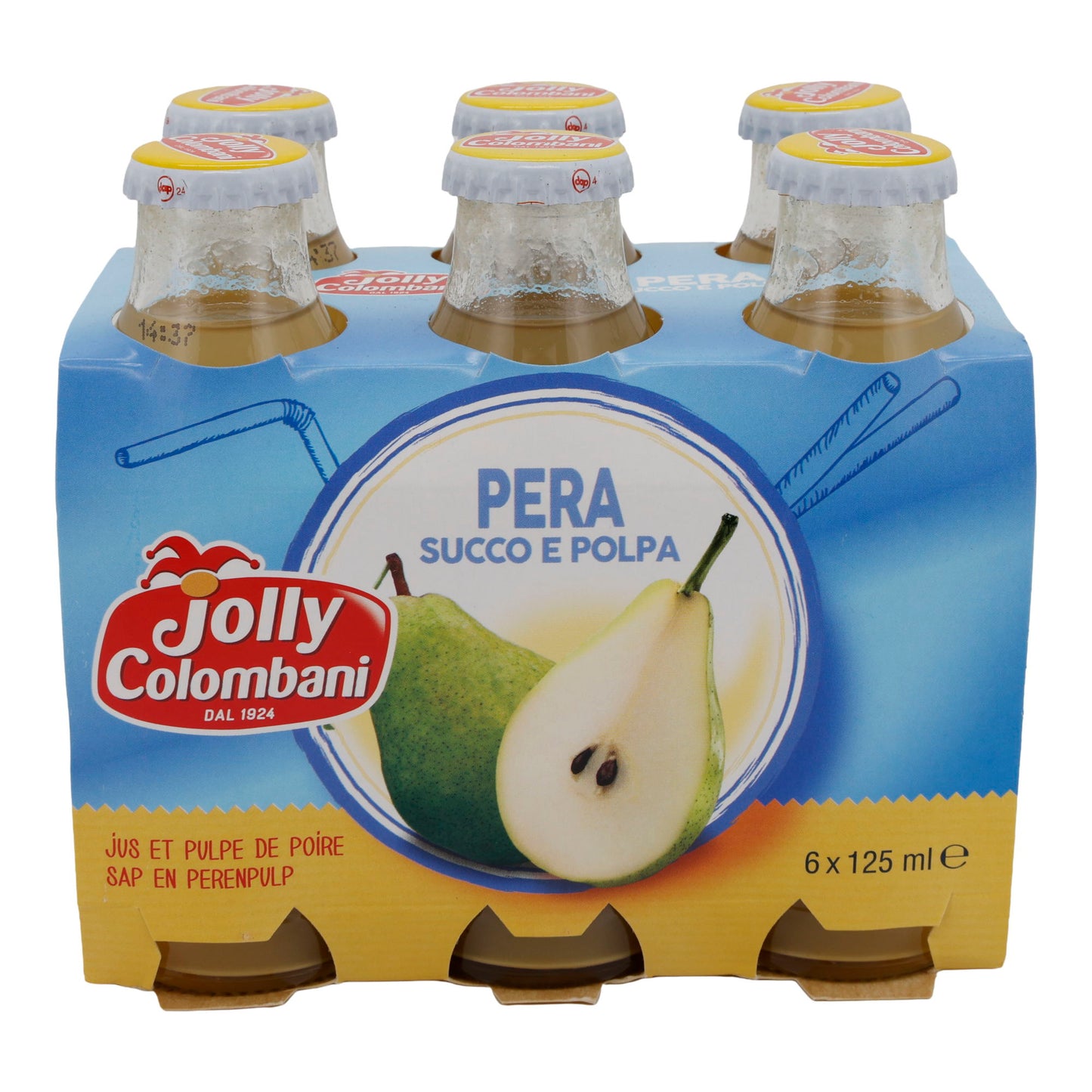Succo d'uva Jolly Colombani | Succo | Con polpa | 6 x 125 ml