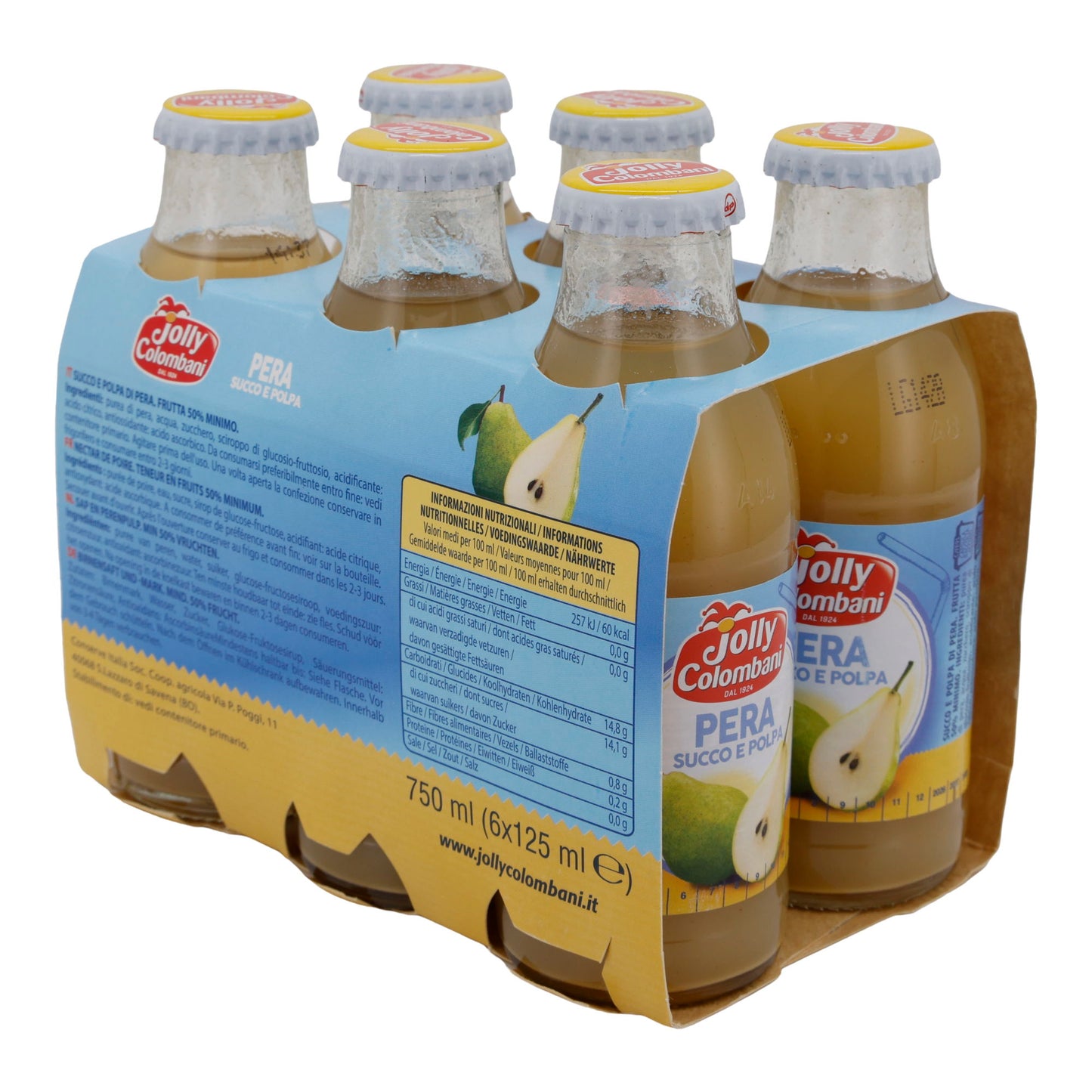 Succo d'uva Jolly Colombani | Succo | Con polpa | 6 x 125 ml
