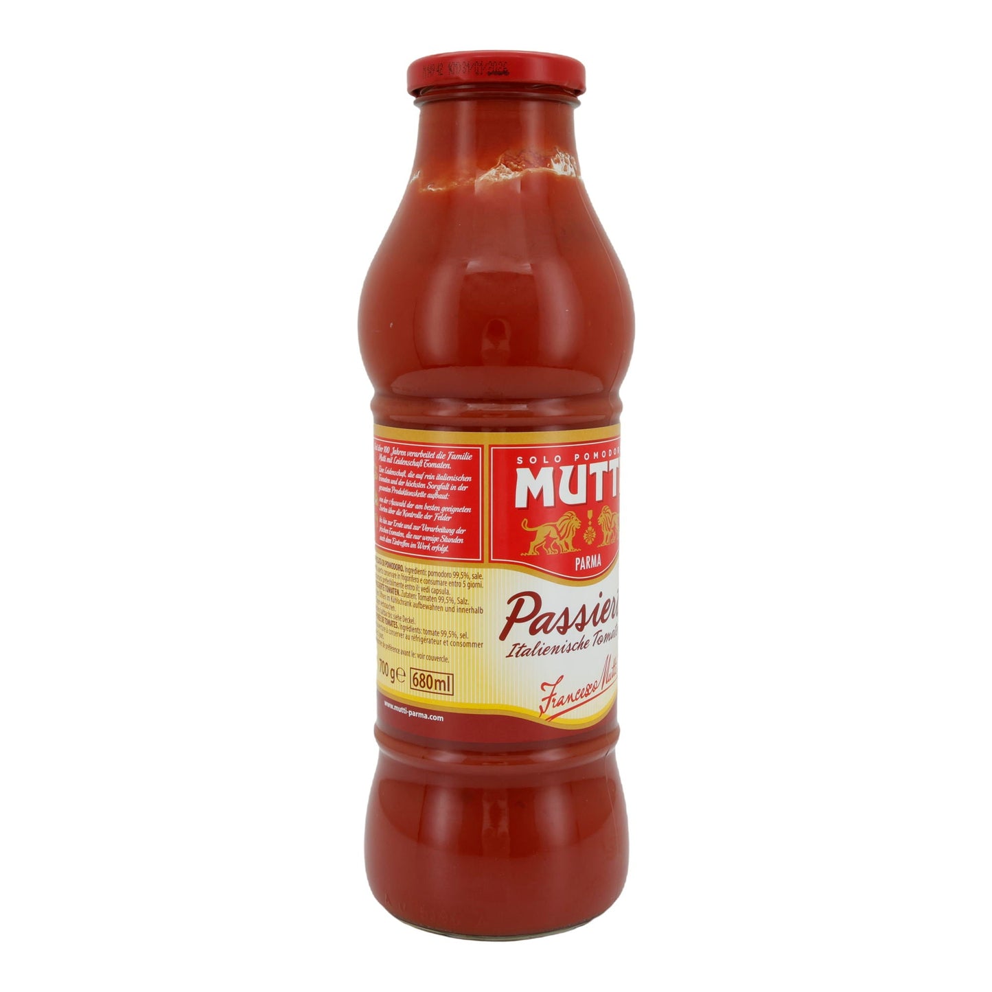 Passierte Tomaten Mutti | Tomaten | Italienisch, aus Parma | 700 g MUTTI