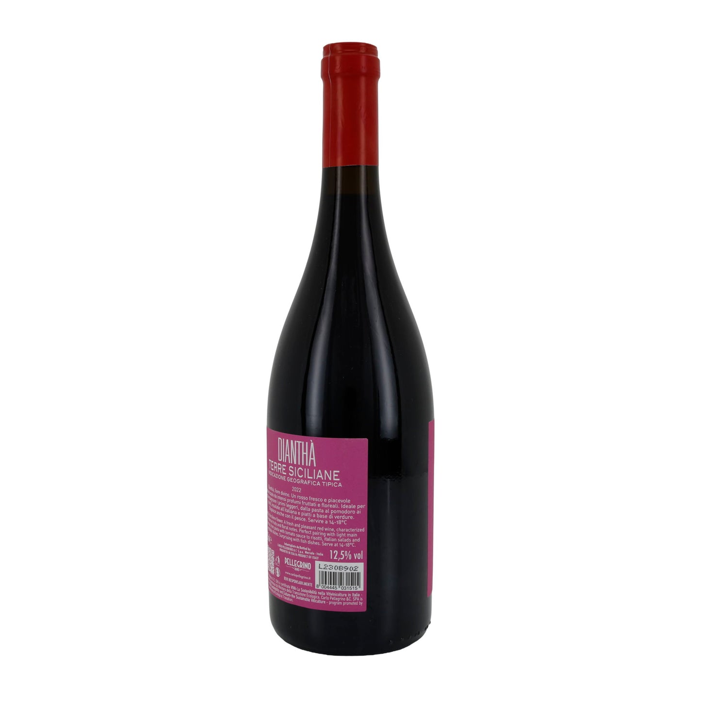 Wein Pellegrino Dianthà | Rosso | Terre Siciliane IGT Jahrgang 2022 | 750 ml