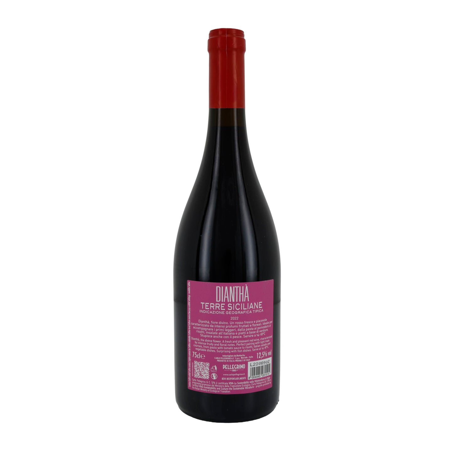 Wein Pellegrino Dianthà | Rosso | Terre Siciliane IGT Jahrgang 2022 | 750 ml