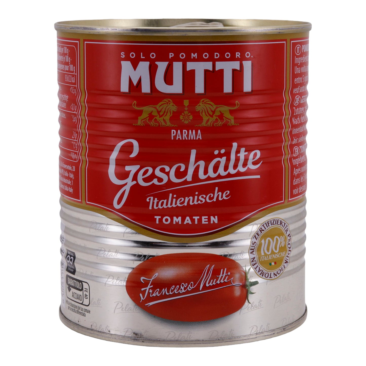 Tomaten Mutti | Geschält in Tomatensaft | Italienisch, Qualität | 800 g