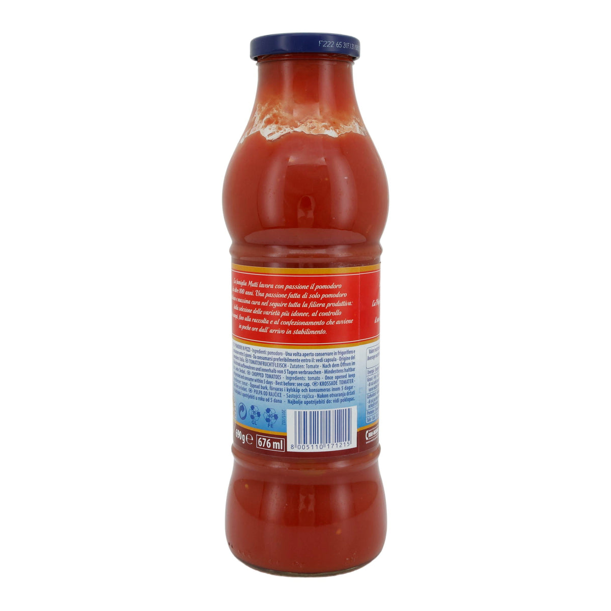 Tomatenmark-Pulpe Mutti | Polpa Rustica di Pomodoro | Hochwertig, authentische Saucen | 690 g MUTTI