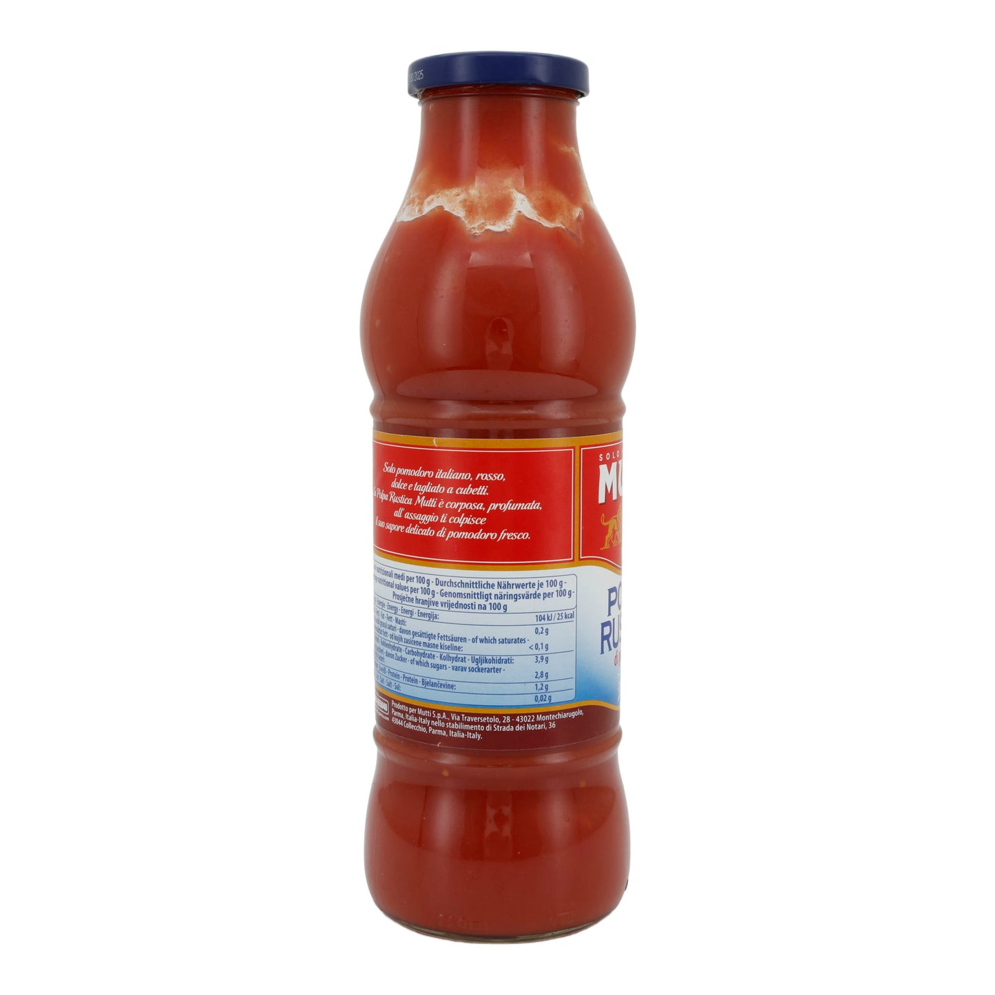 Tomatenmark-Pulpe Mutti | Polpa Rustica di Pomodoro | Hochwertig, authentische Saucen | 690 g