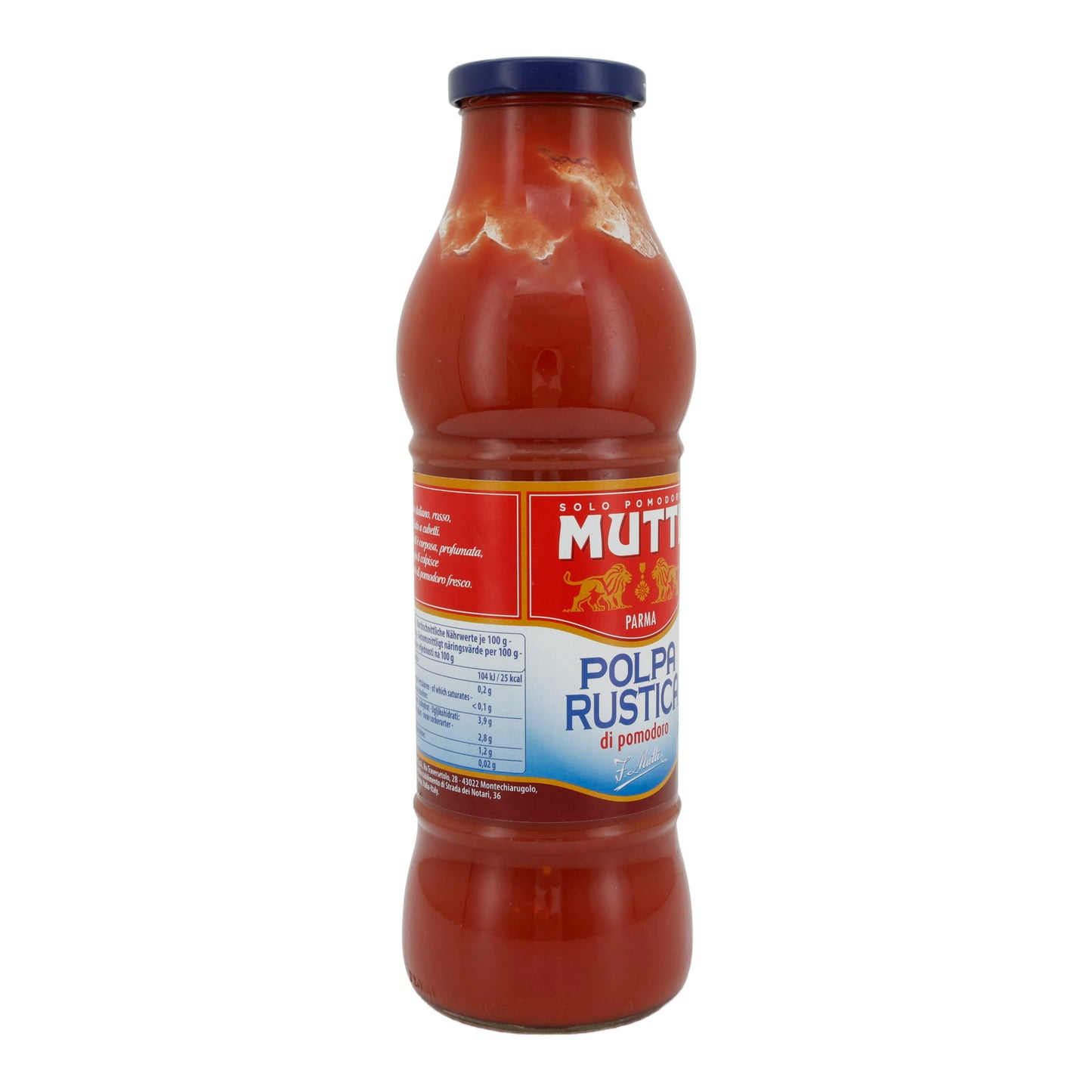 Tomatenmark-Pulpe Mutti | Polpa Rustica di Pomodoro | Hochwertig, authentische Saucen | 690 g MUTTI