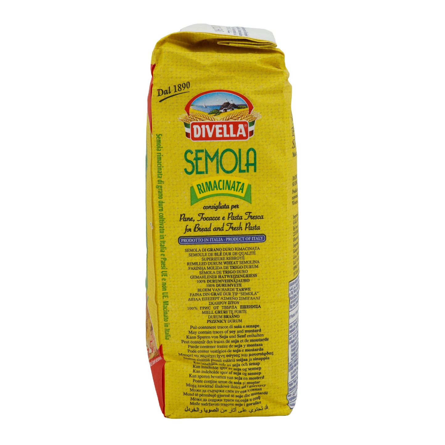 Hartweizengrieß Divella | Semola Rimacinata | Perfect for bread, focaccia, and fresh pasta | 1 kg