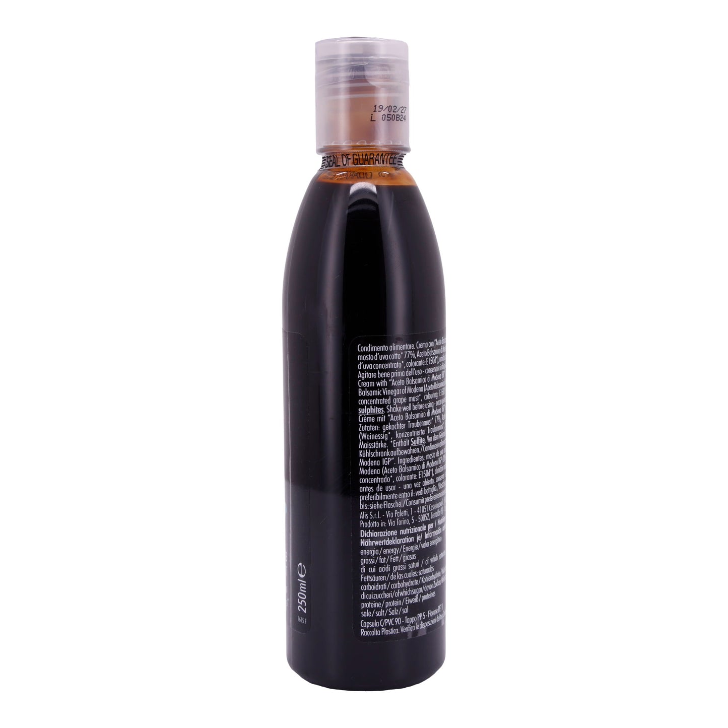 Crema di Aceto Balsamico Casa Rinaldi | Crema con Aceto Balsamico di Modena IGP | Fine, versatile | 250 ml